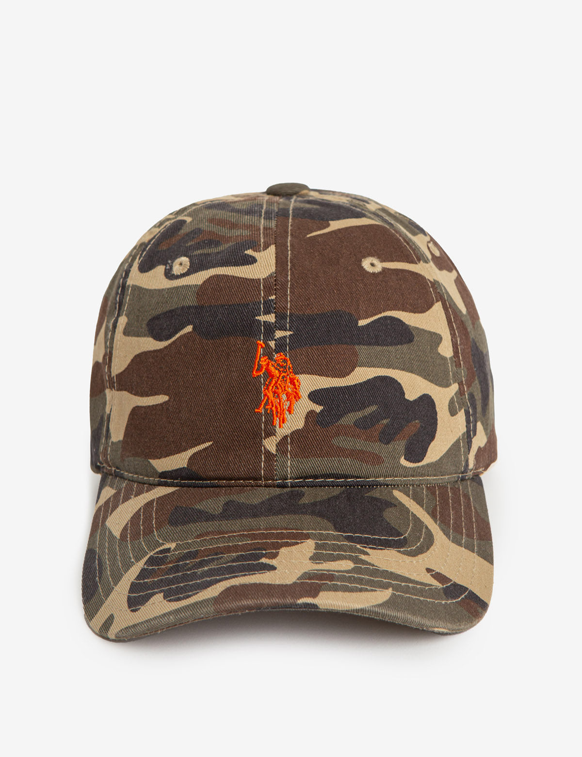 Washed Camo Cotton Dad Hat | Casual Outdoor Cap