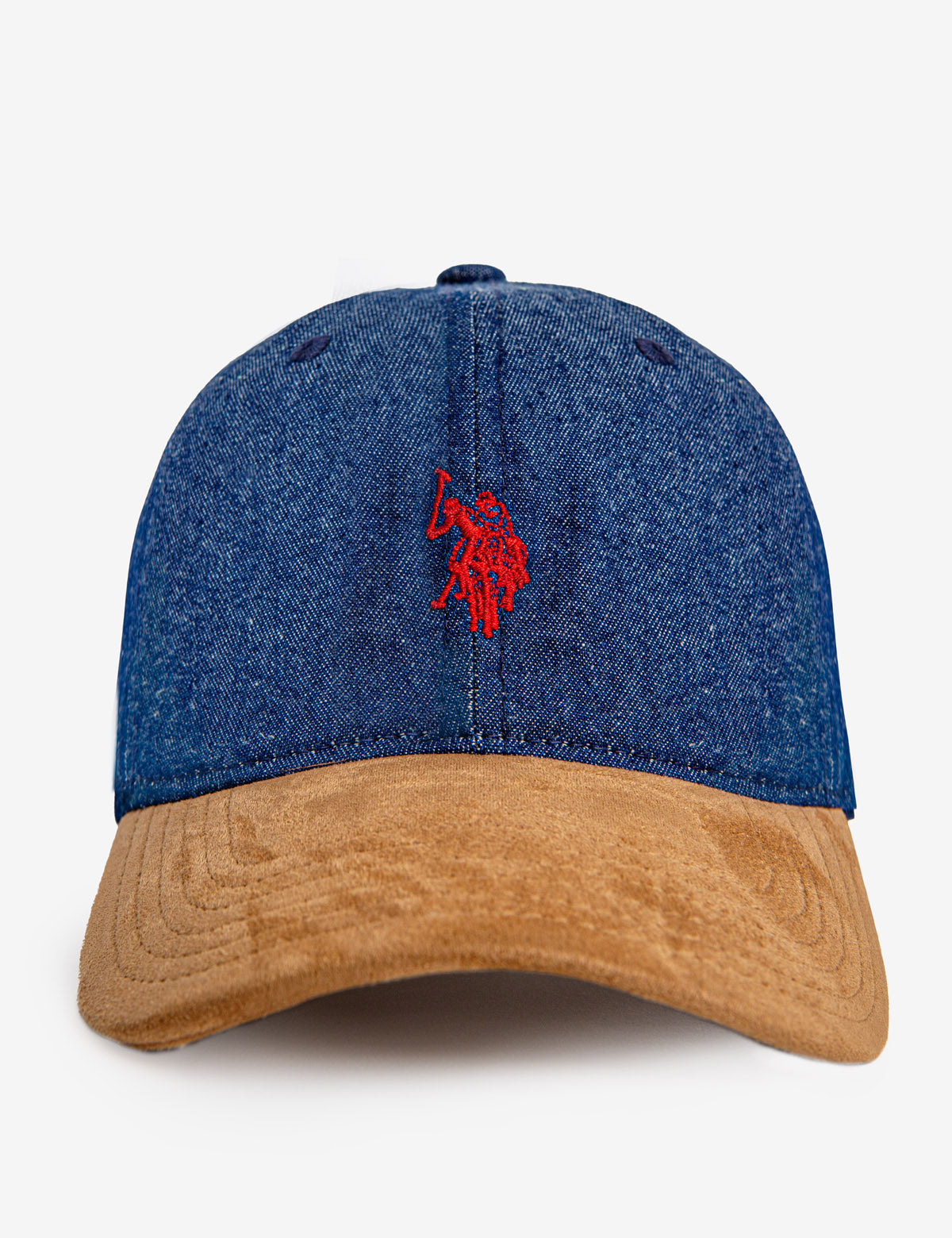 Washed Denim Baseball Cap with Logo | Casual Style Hat