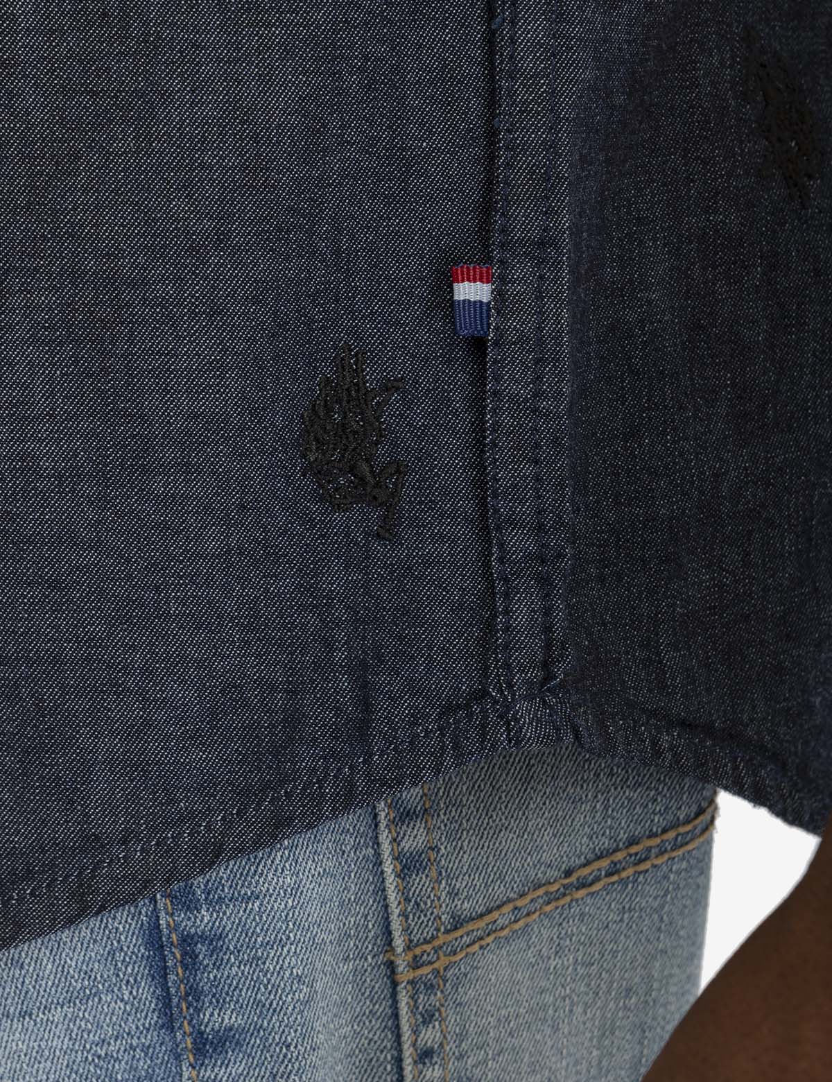 All Over Logo Denim Shirt | White Label