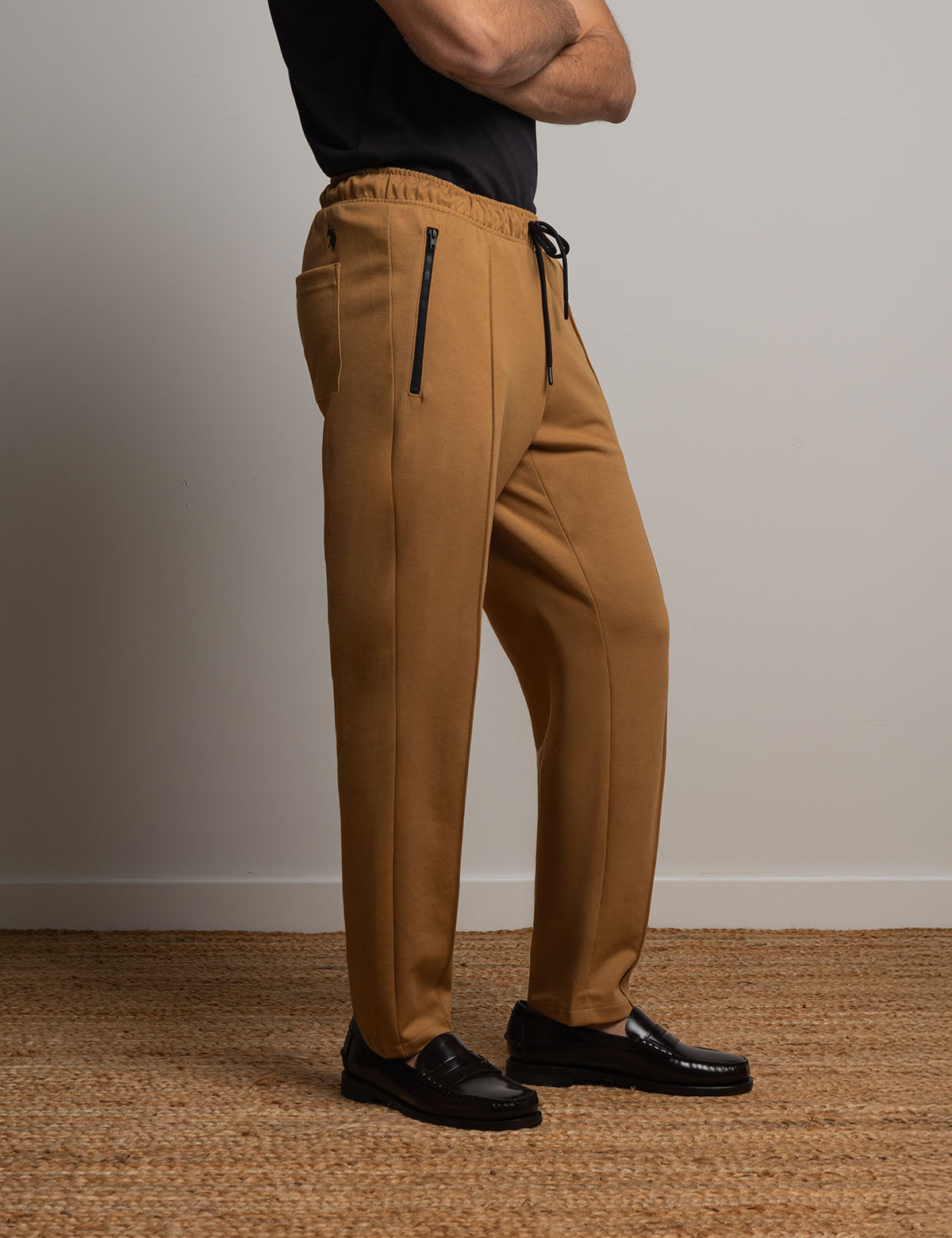 White Label Bonded Jogger Pants for Men | Comfortable Interlock Fabric
