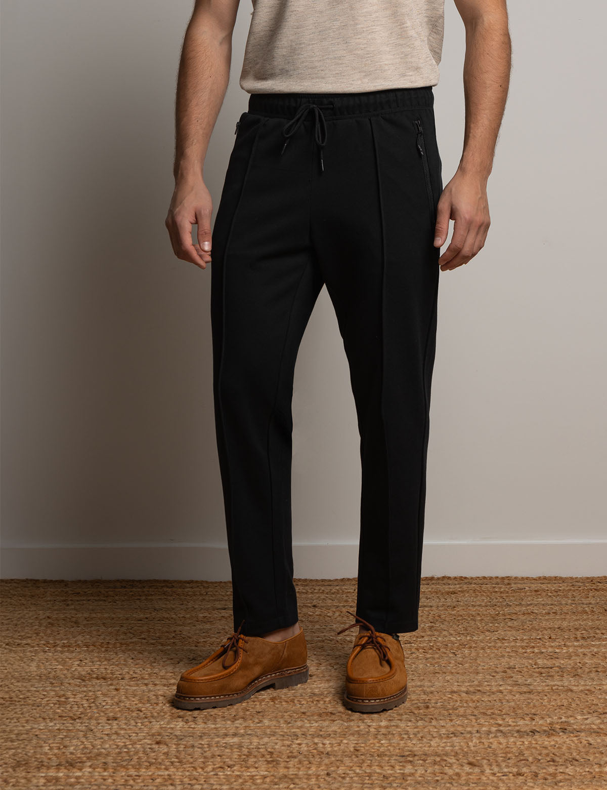 White Label Bonded Jogger Pants for Men | Comfortable Interlock Fabric