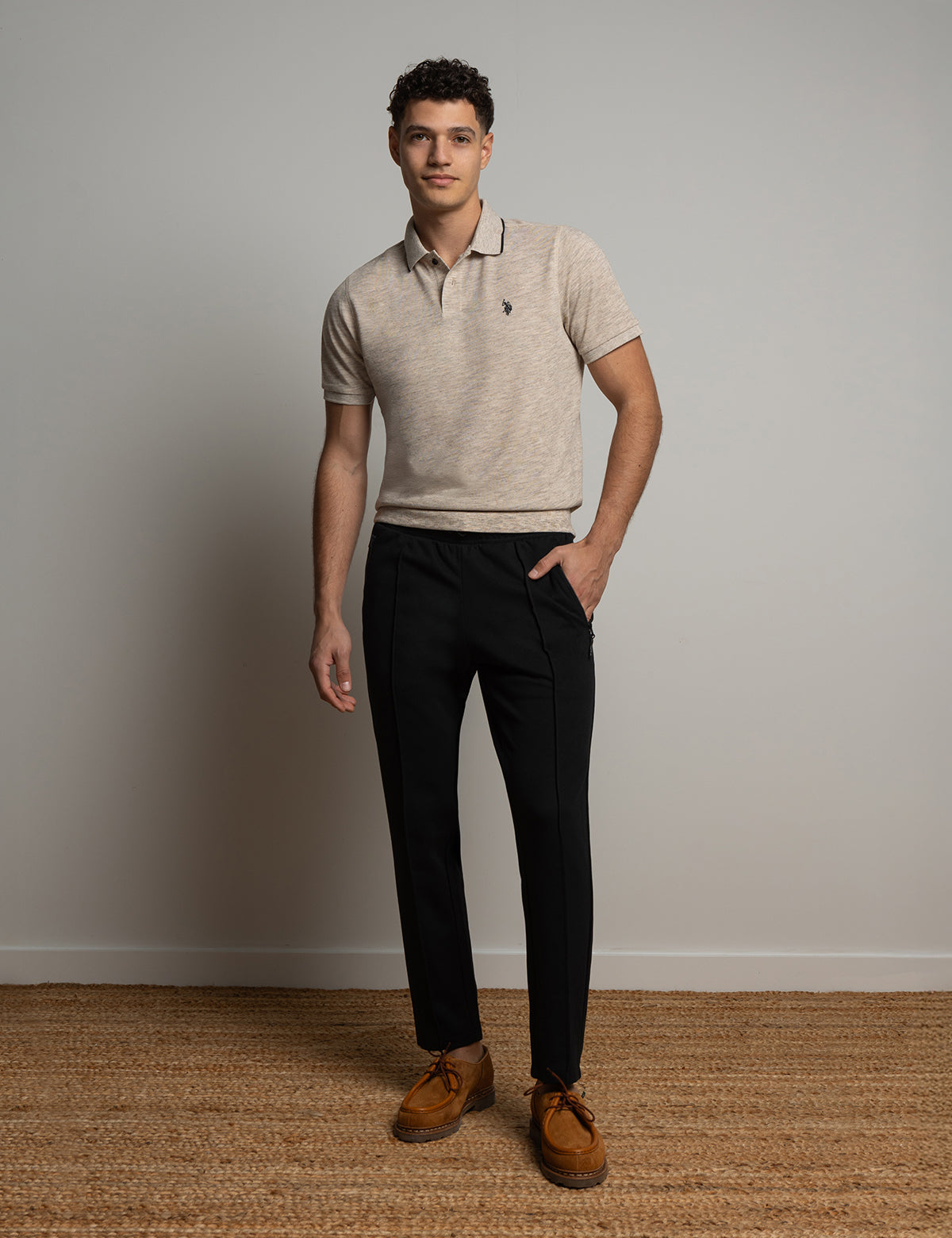White Label Bonded Jogger Pants for Men | Comfortable Interlock Fabric