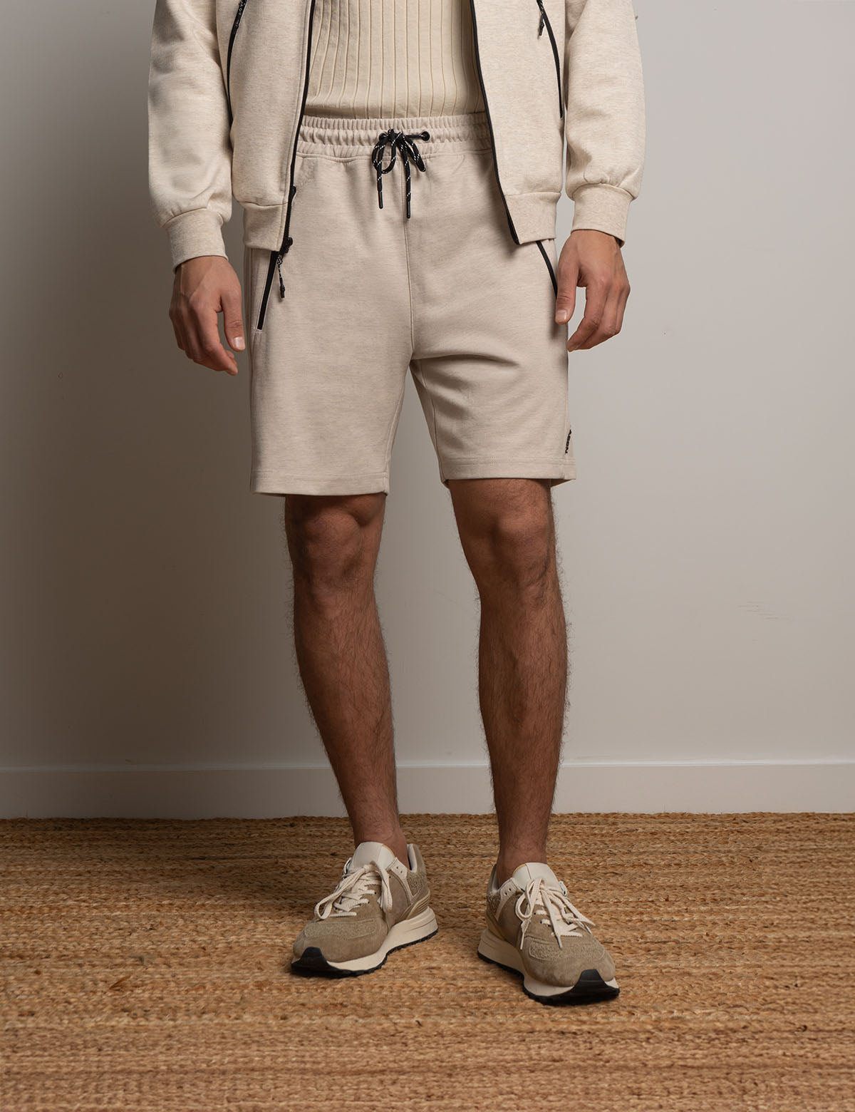 Bonded Interlock Jogger Shorts | White Label
