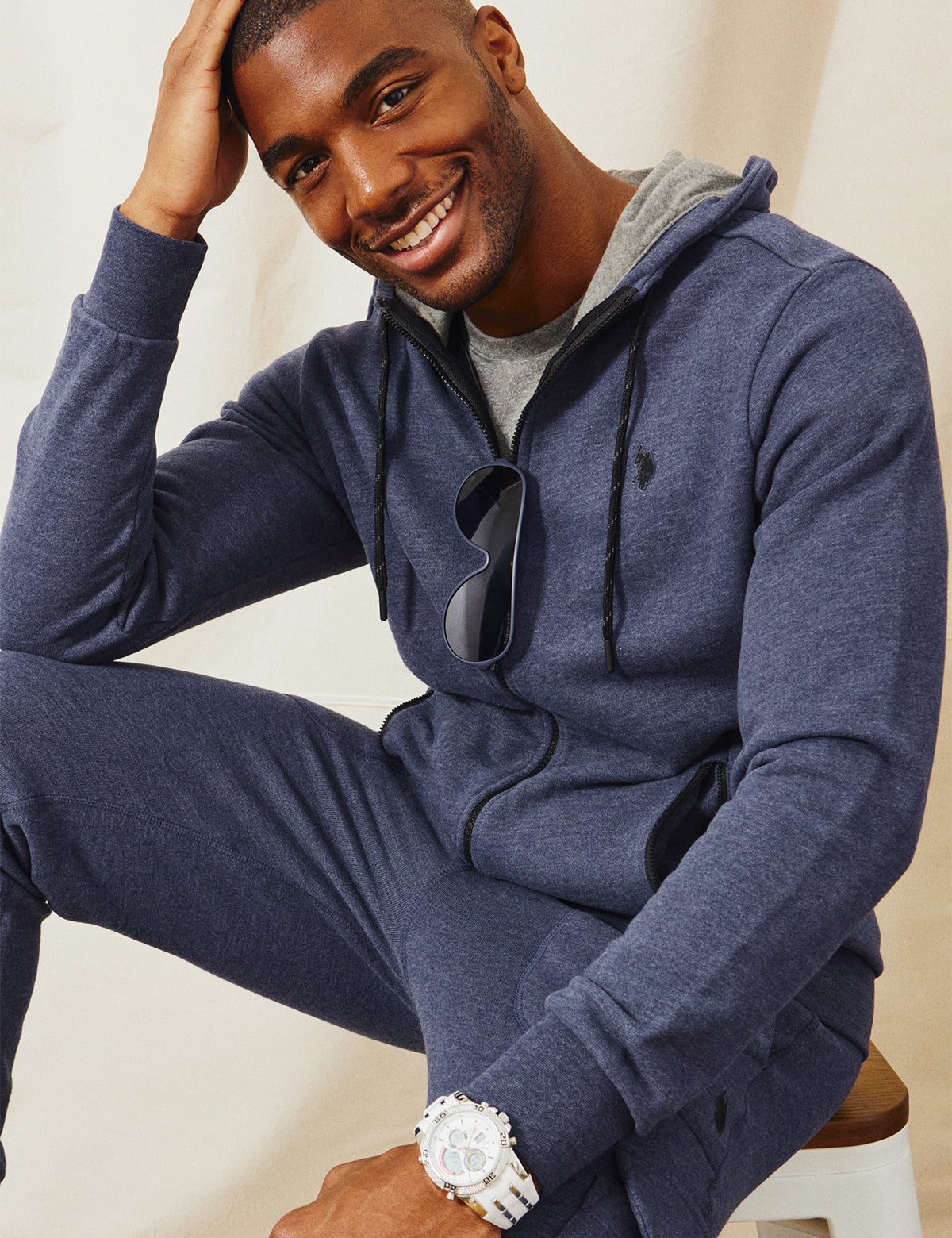 French Terry Full Zip Hoodie for Men & Women | White Label