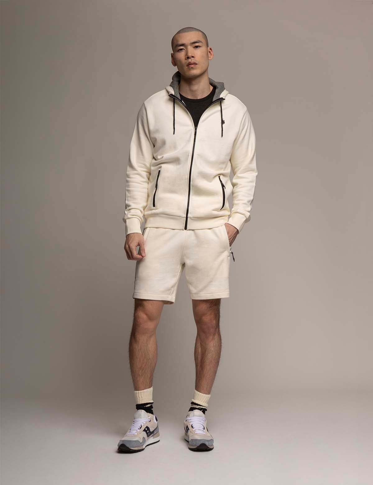 French Terry Full Zip Hoodie for Men & Women | White Label