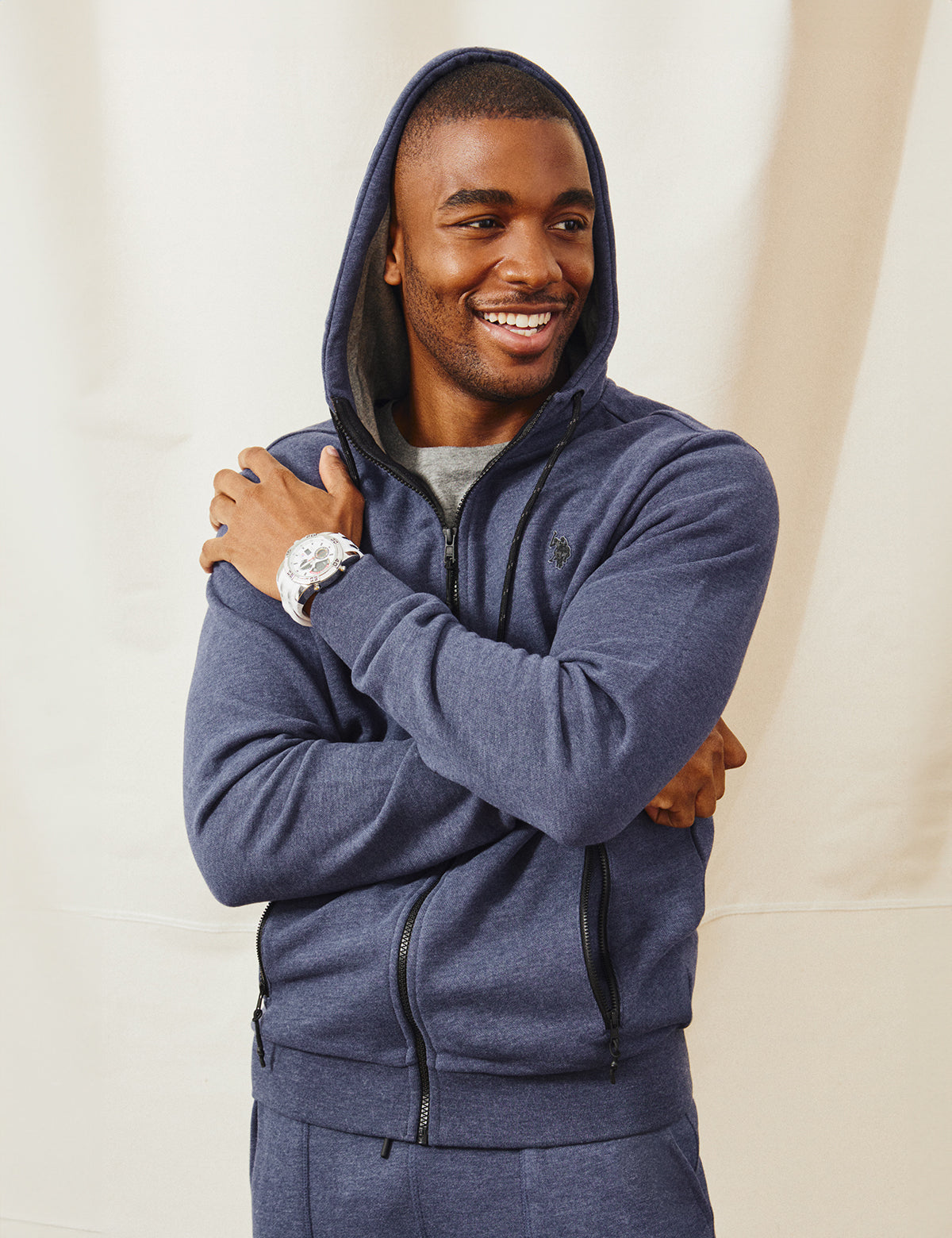 French Terry Full Zip Hoodie for Men & Women | White Label