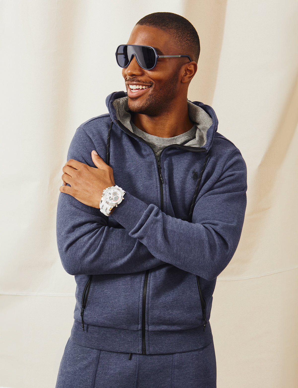 French Terry Full Zip Hoodie for Men & Women | White Label