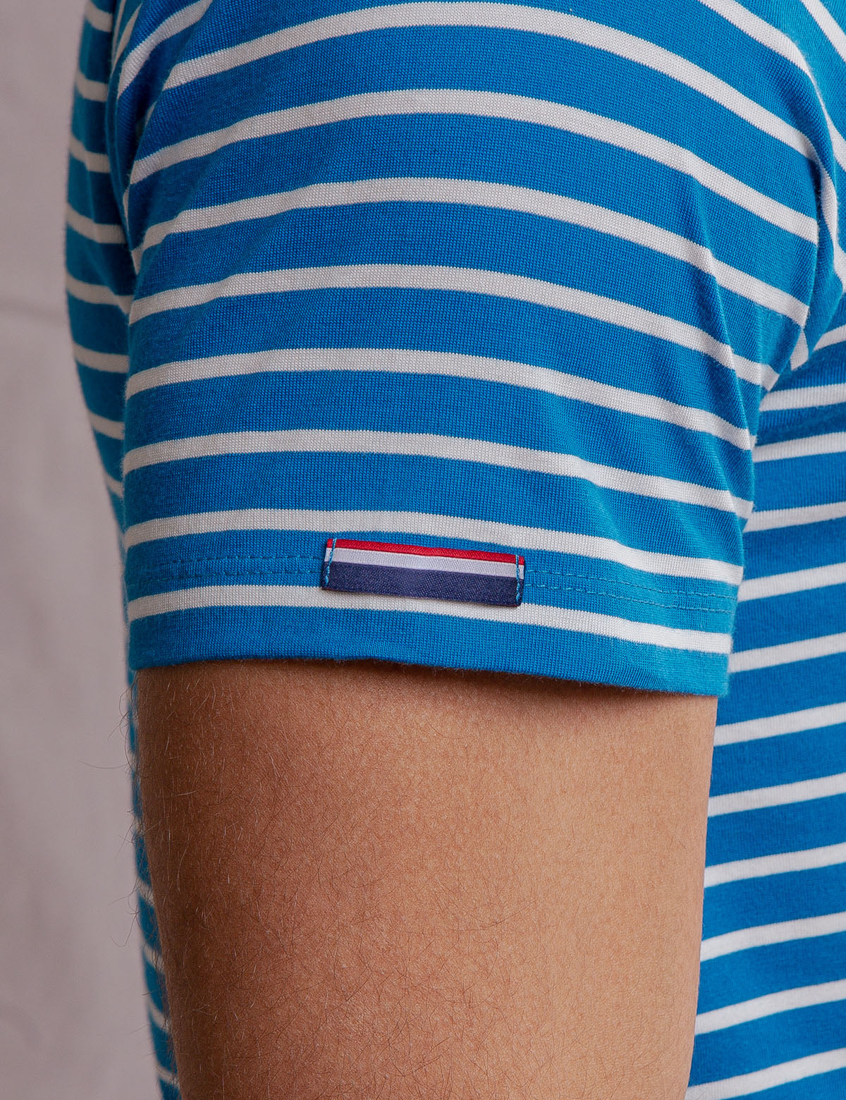 Supima Cotton Striped T-Shirt for Men | Soft Crew Neck Tee