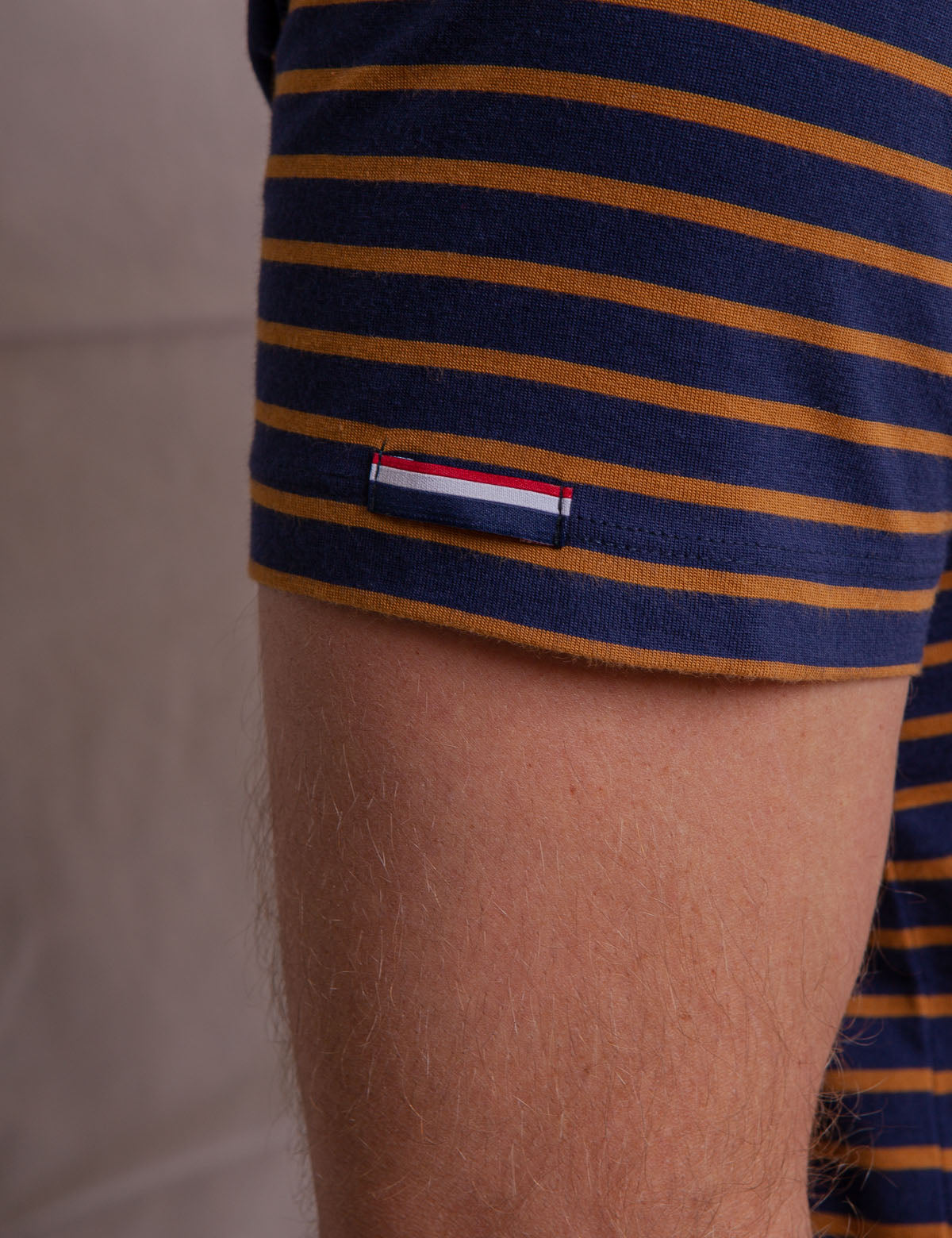 Supima Cotton Striped T-Shirt for Men | Soft Crew Neck Tee