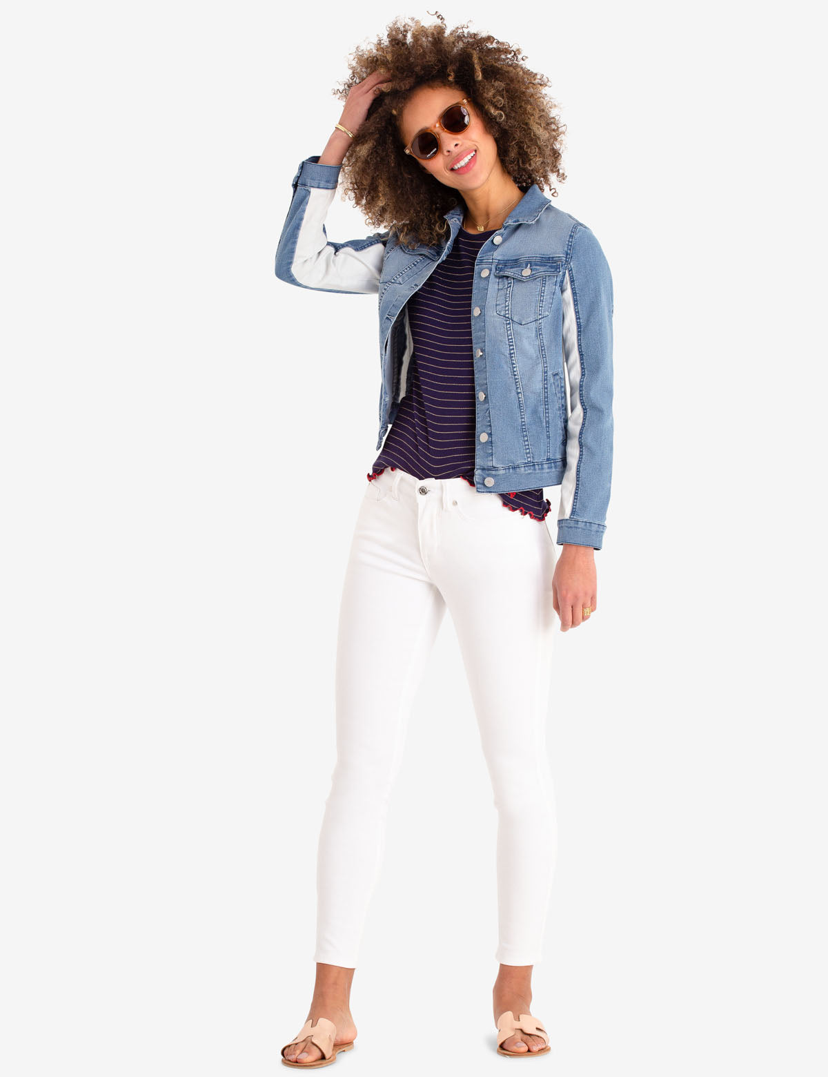 White Mid Rise Jeggings for Women | Stretchy & Comfortable