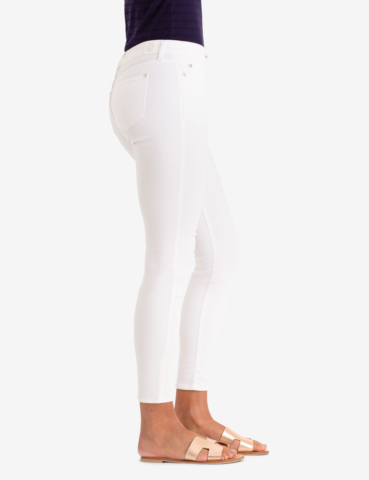 White Mid Rise Jeggings for Women | Stretchy & Comfortable