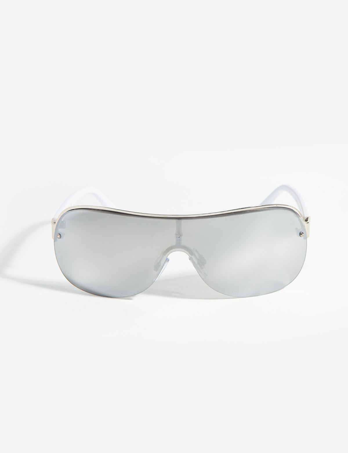UV Protection Wide Shield Sunglasses with Gradient Lens | Metal Frame