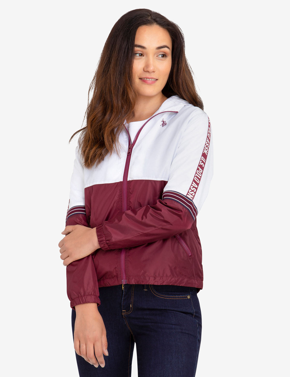 Windbreaker Jacket with Taping & Embroidered Logo | U.S. Polo Assn.