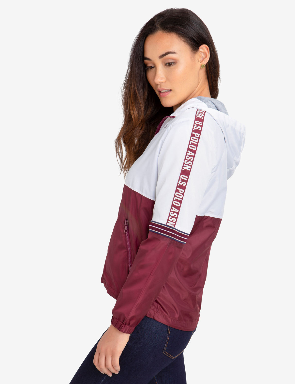 Windbreaker Jacket with Taping & Embroidered Logo | U.S. Polo Assn.
