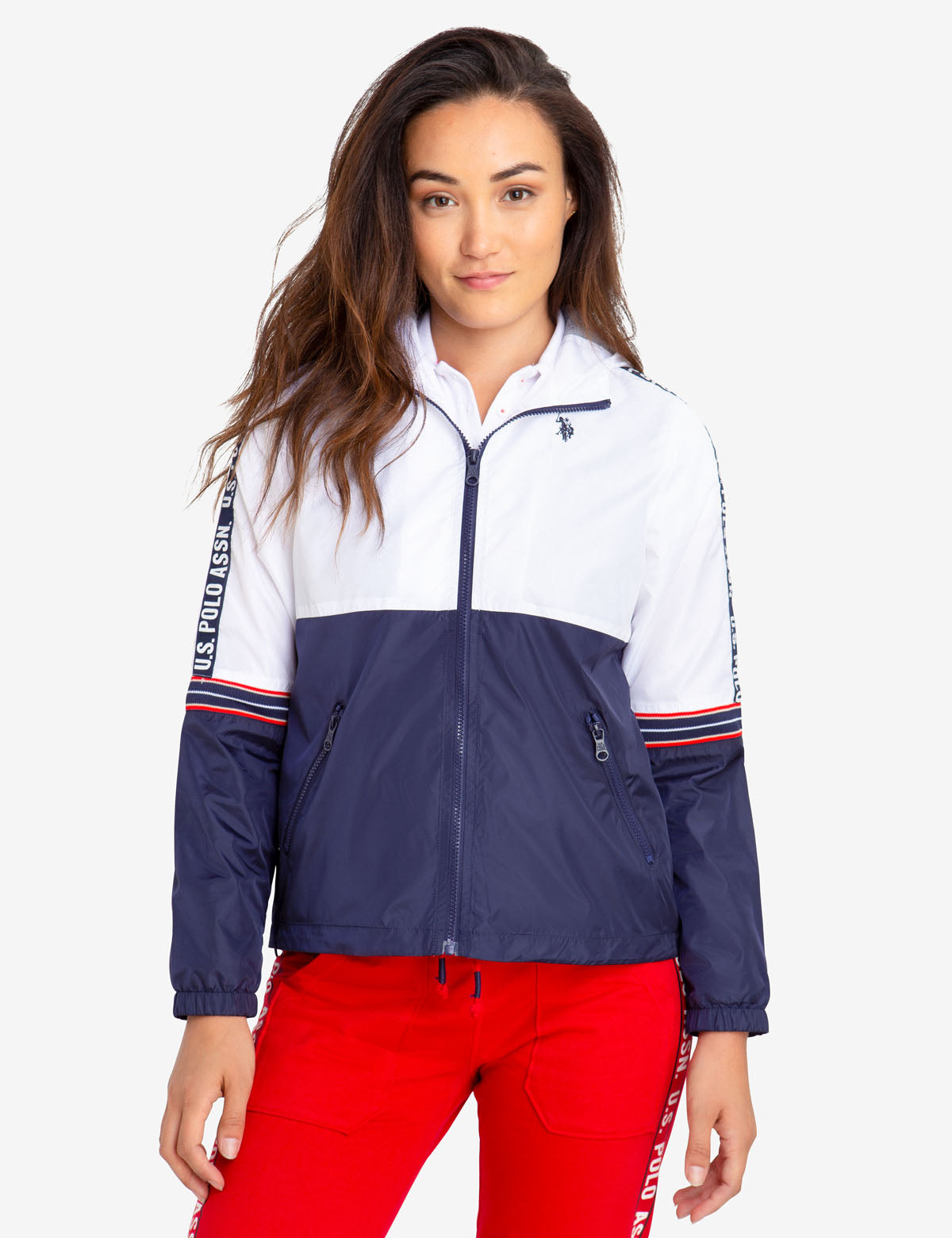 Windbreaker Jacket with Taping & Embroidered Logo | U.S. Polo Assn.