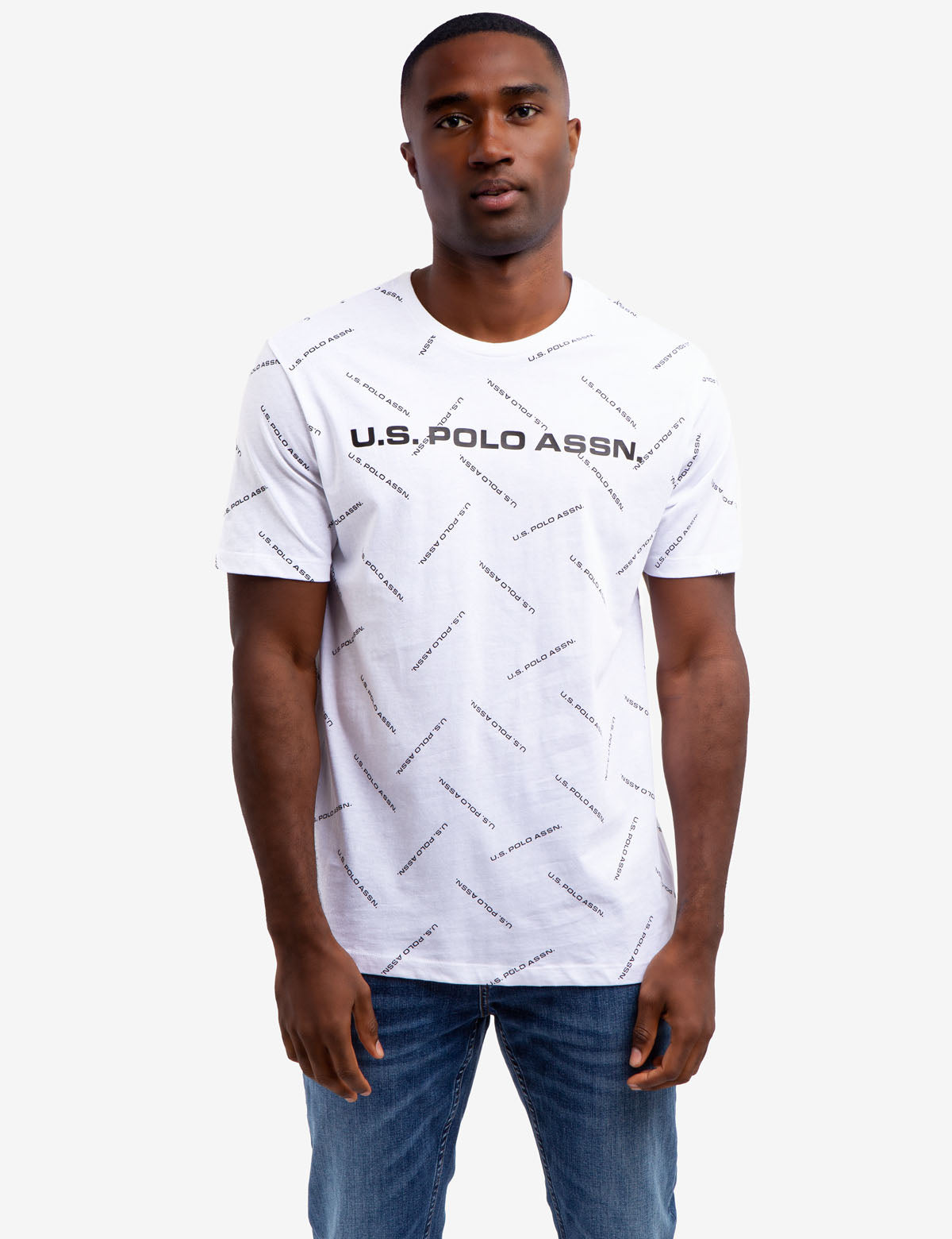 All Over Print Polo Lettering T-Shirt | U.S. POLO ASSN.