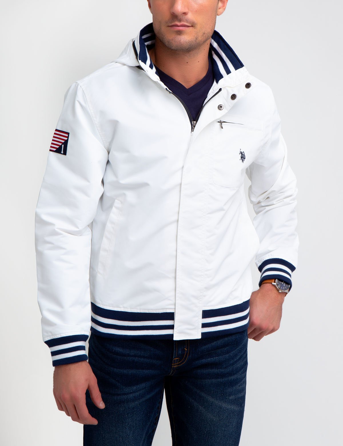 Waterproof Yacht Jacket with Hood & Multiple Pockets | SailPro
