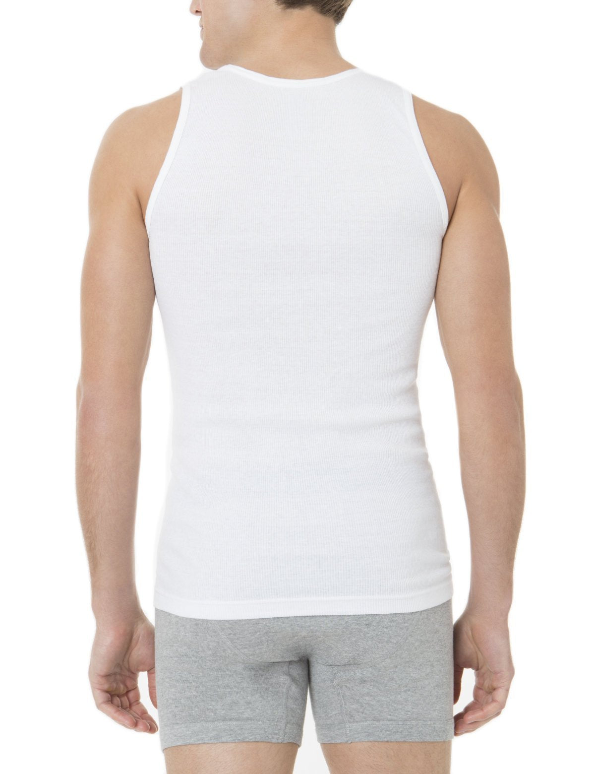 Ribbed Cotton A-Shirt 3 Pack - Sleeveless Tank Tops for Men