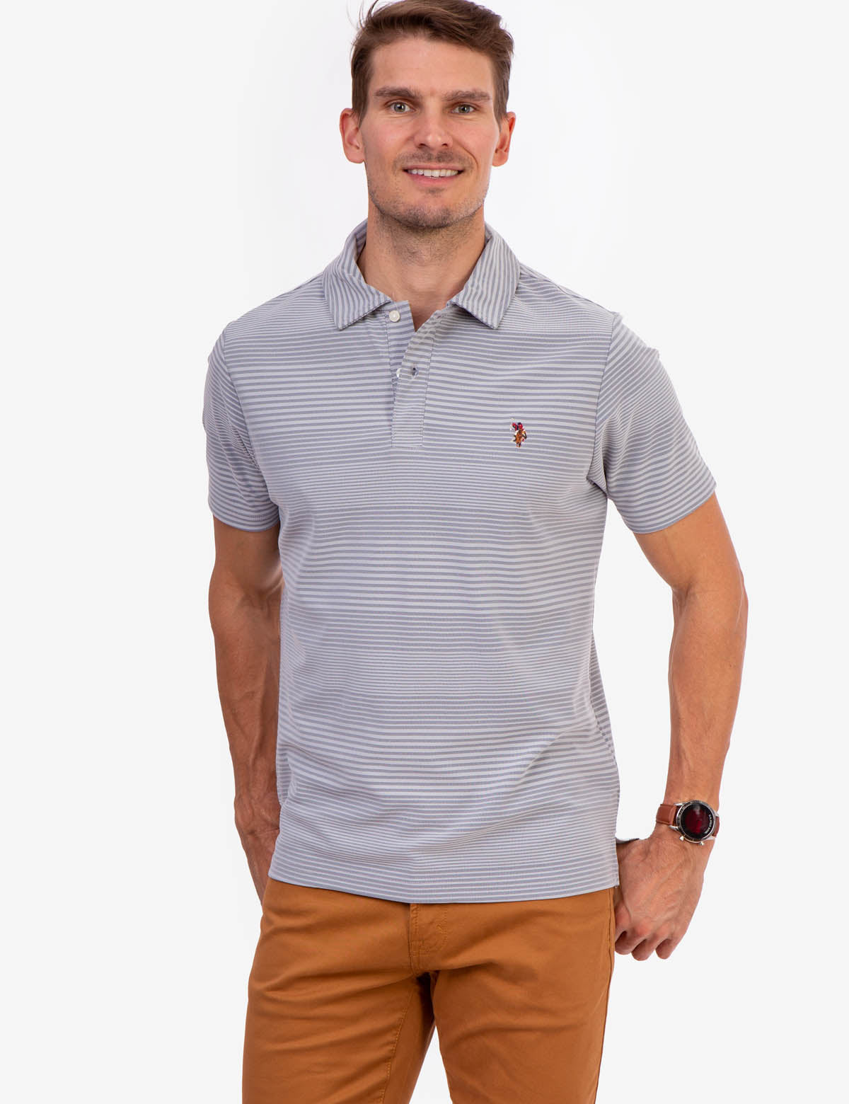 Yarn-Dyed Interlock Polo Shirt | Classic Cotton Style