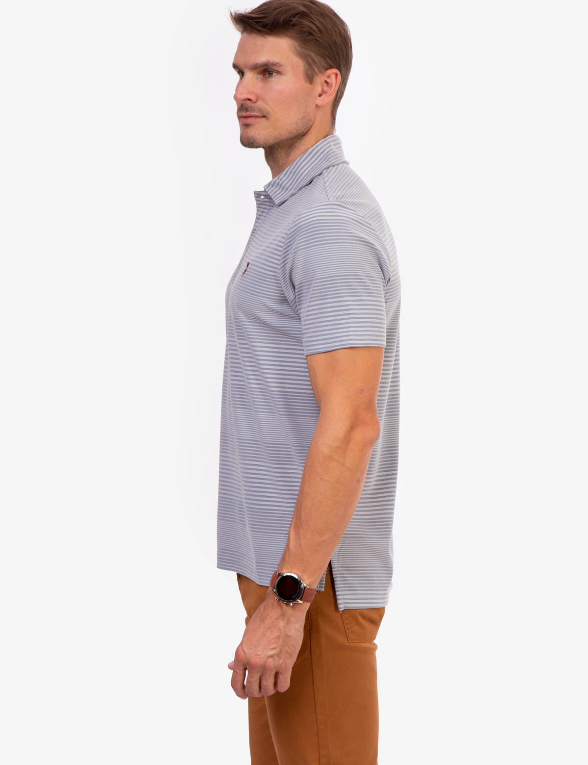 Yarn-Dyed Interlock Polo Shirt | Classic Cotton Style
