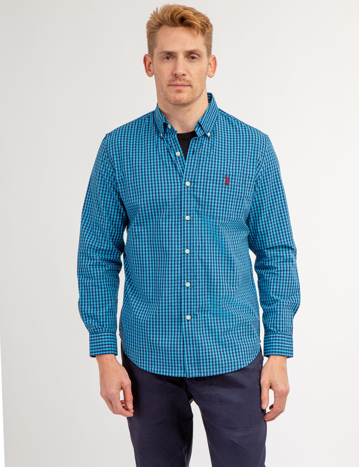 Peached Gingham Shirt | Yarn Dye Poplin