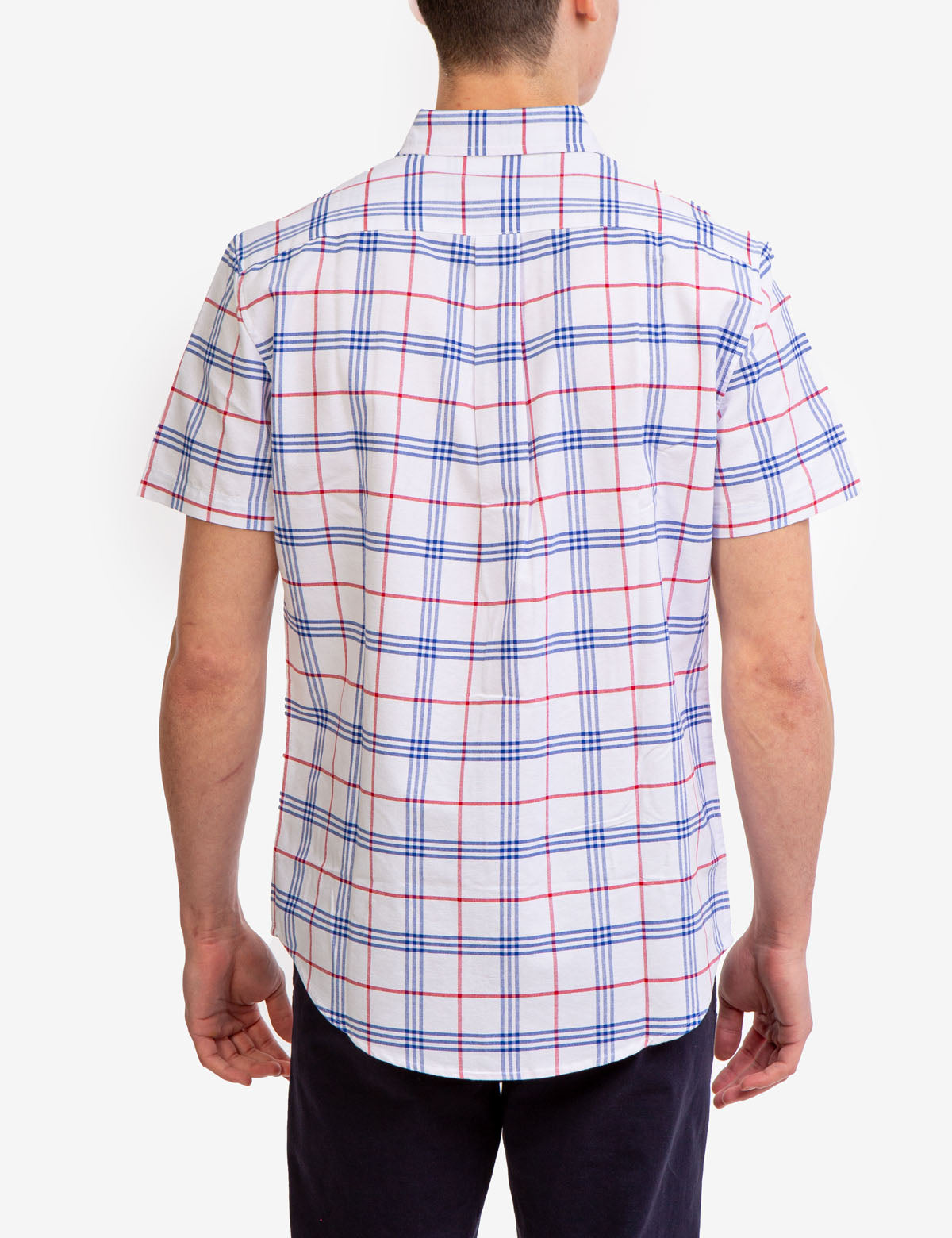 Yarn-Dyed Plaid Oxford Shirt for Men | Classic Casual Wear