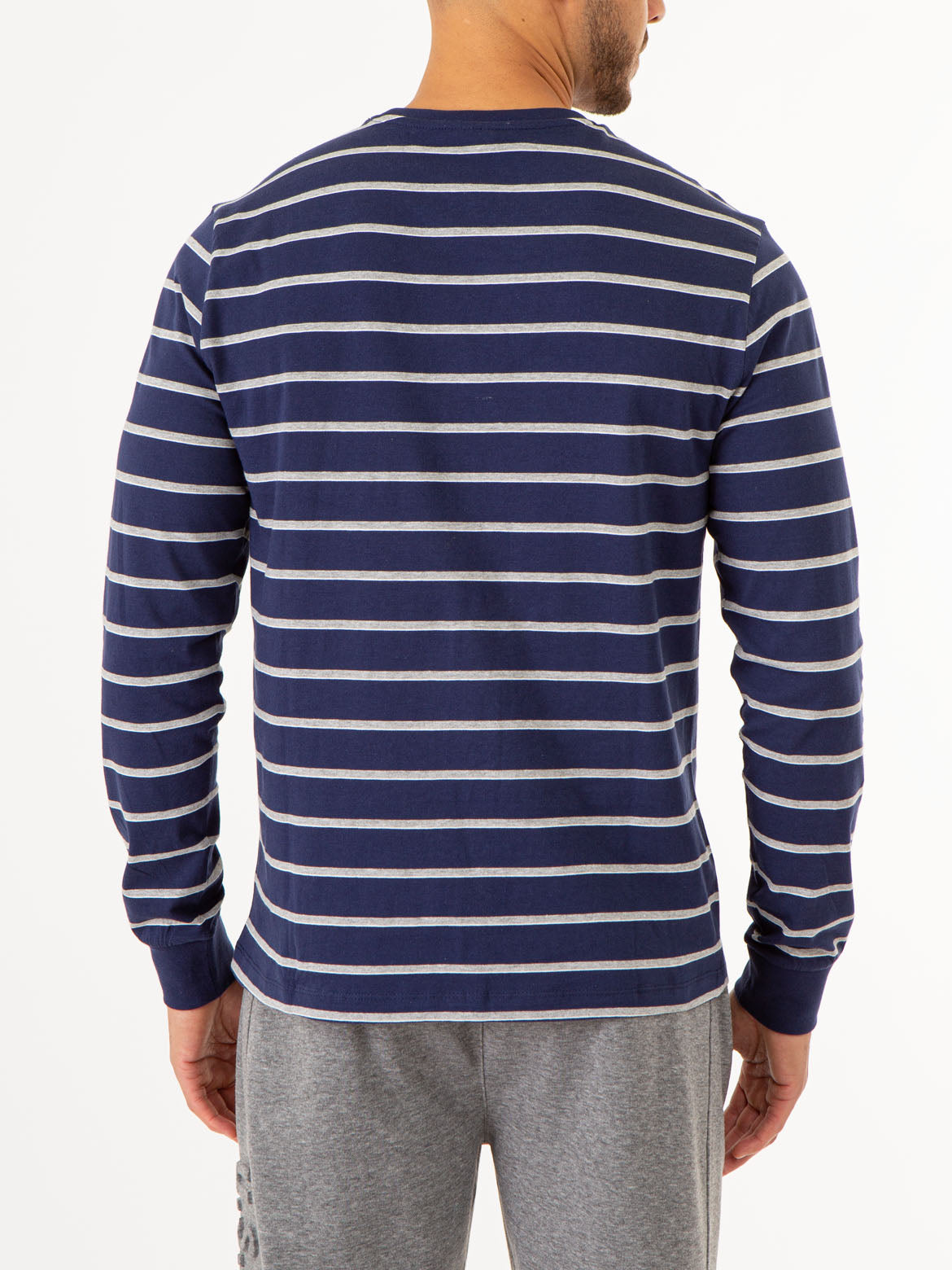 Yarn-Dye Striped Long Sleeve T-Shirt | Jersey Cotton