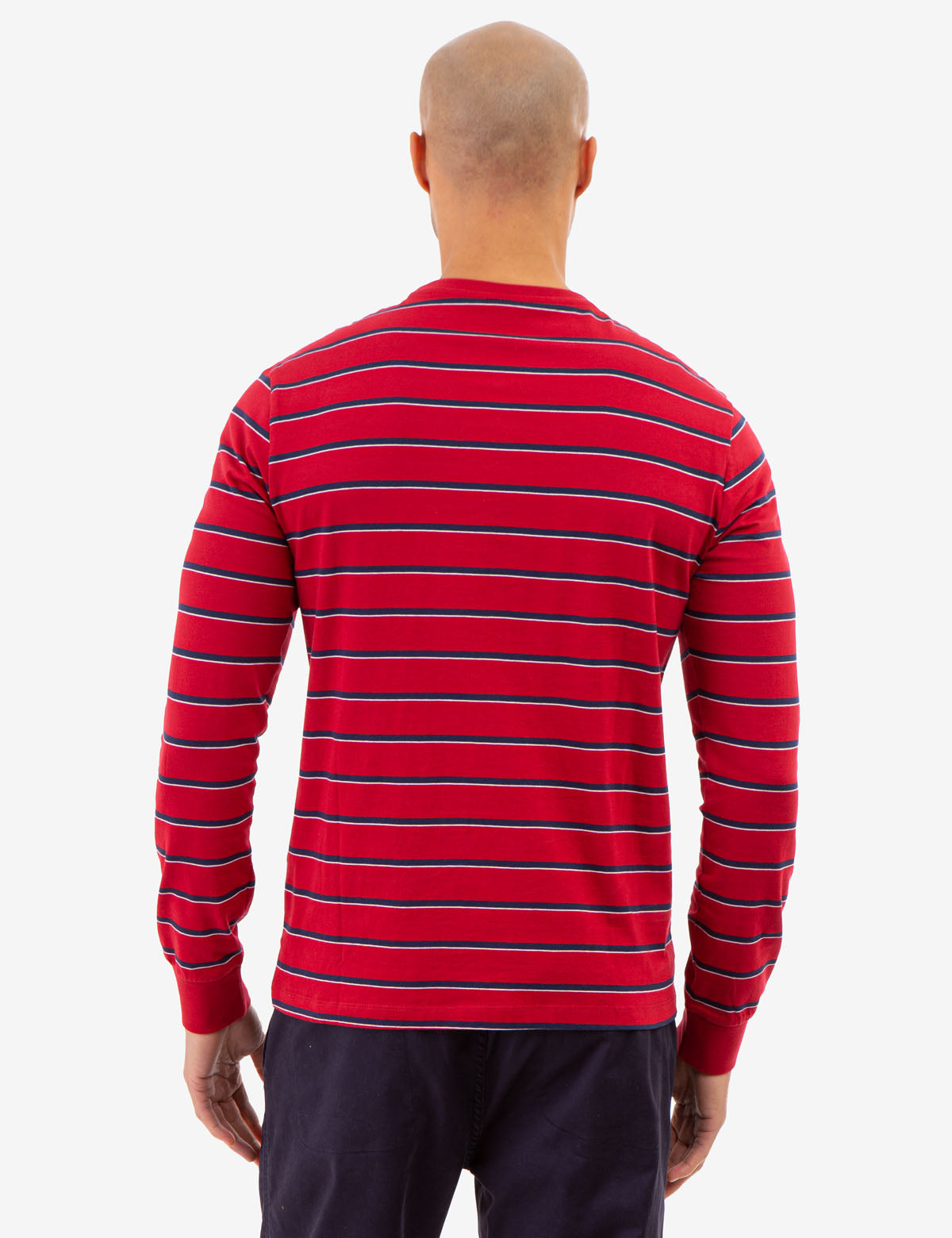Yarn-Dye Striped Long Sleeve T-Shirt | Jersey Cotton