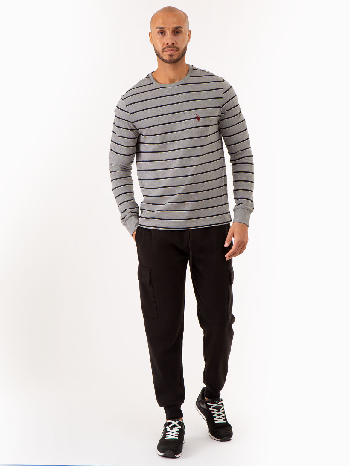 Yarn-Dye Striped Long Sleeve T-Shirt | Jersey Cotton