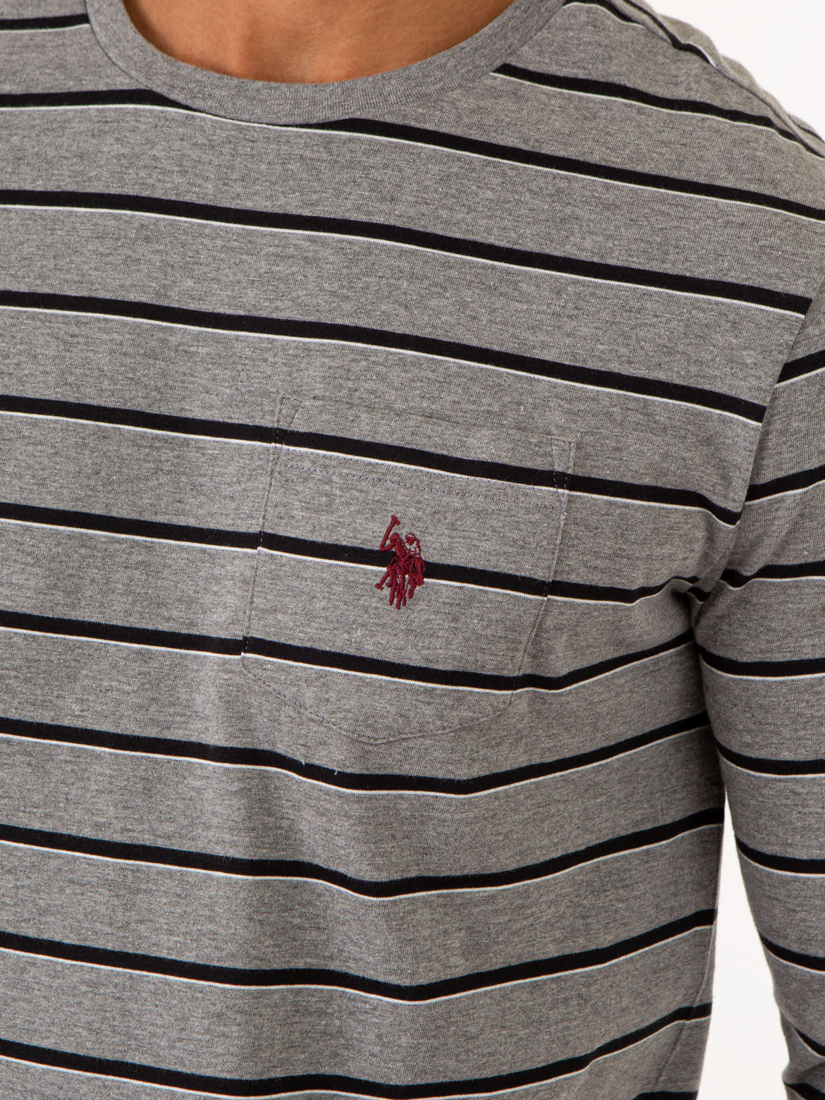 Yarn-Dye Striped Long Sleeve T-Shirt | Jersey Cotton