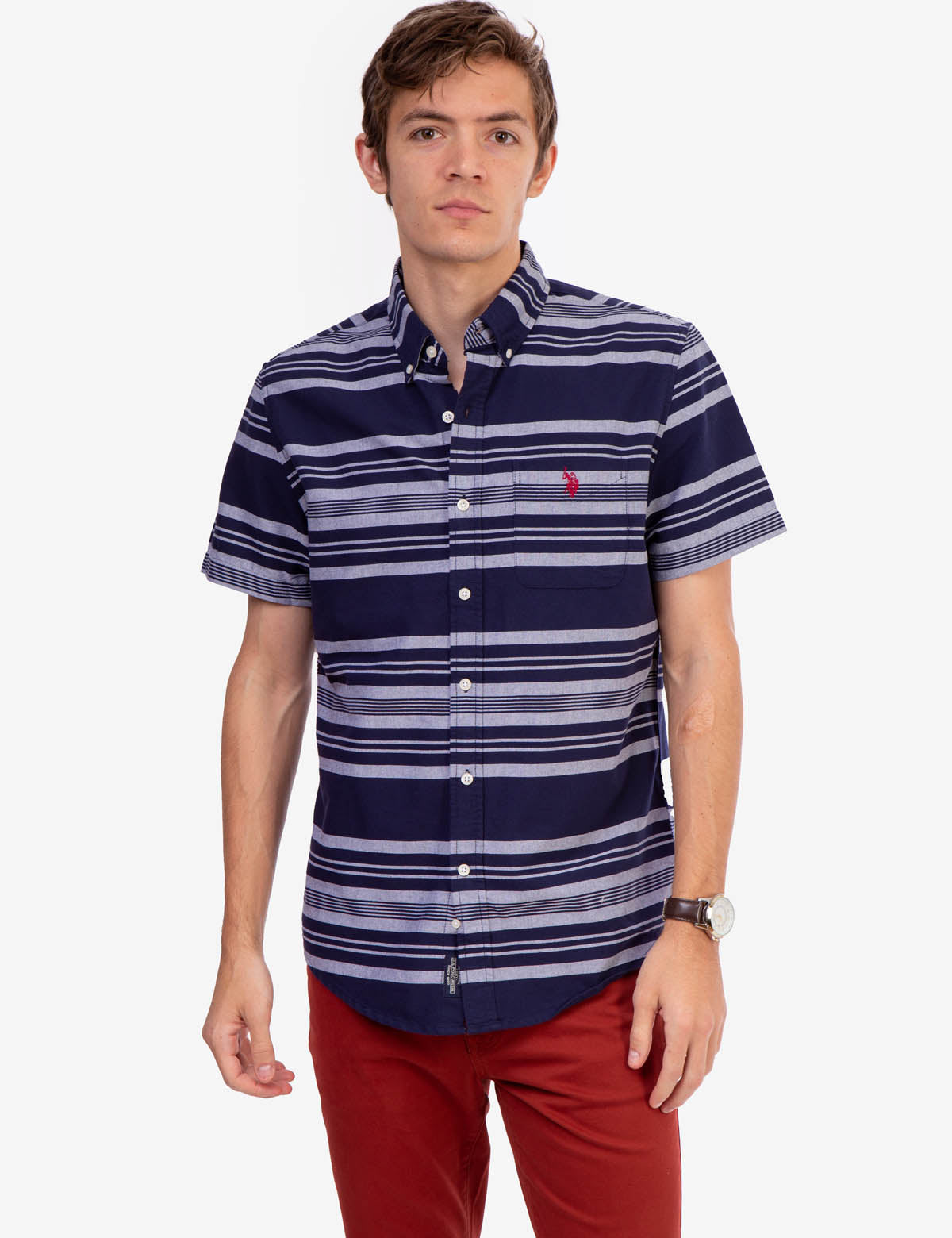 Striped Oxford Shirt in Yarn-Dye Cotton | Classic Casual Wear