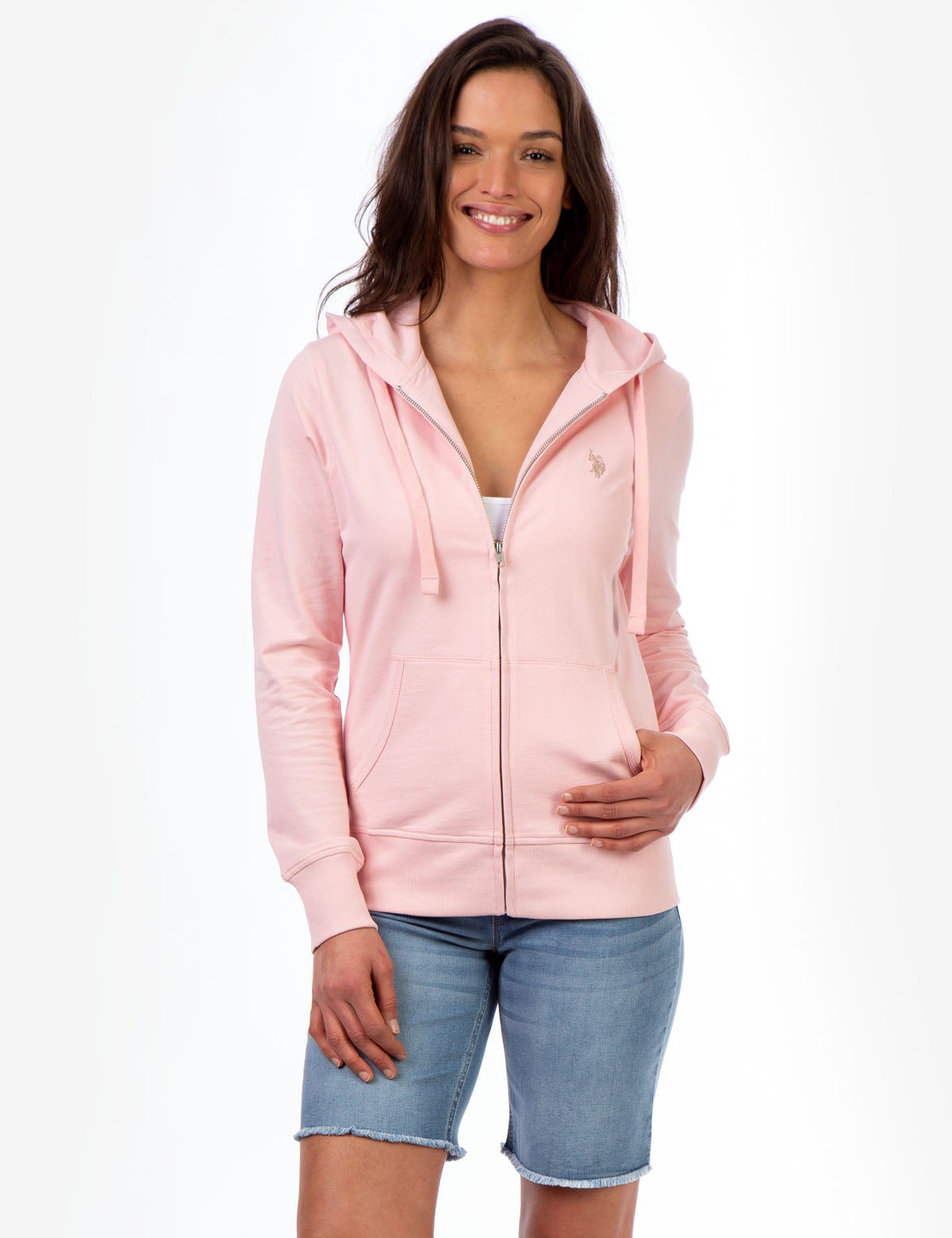 Zip-Up Hoodie with Front Pockets & Adjustable Hood | Casual Wear