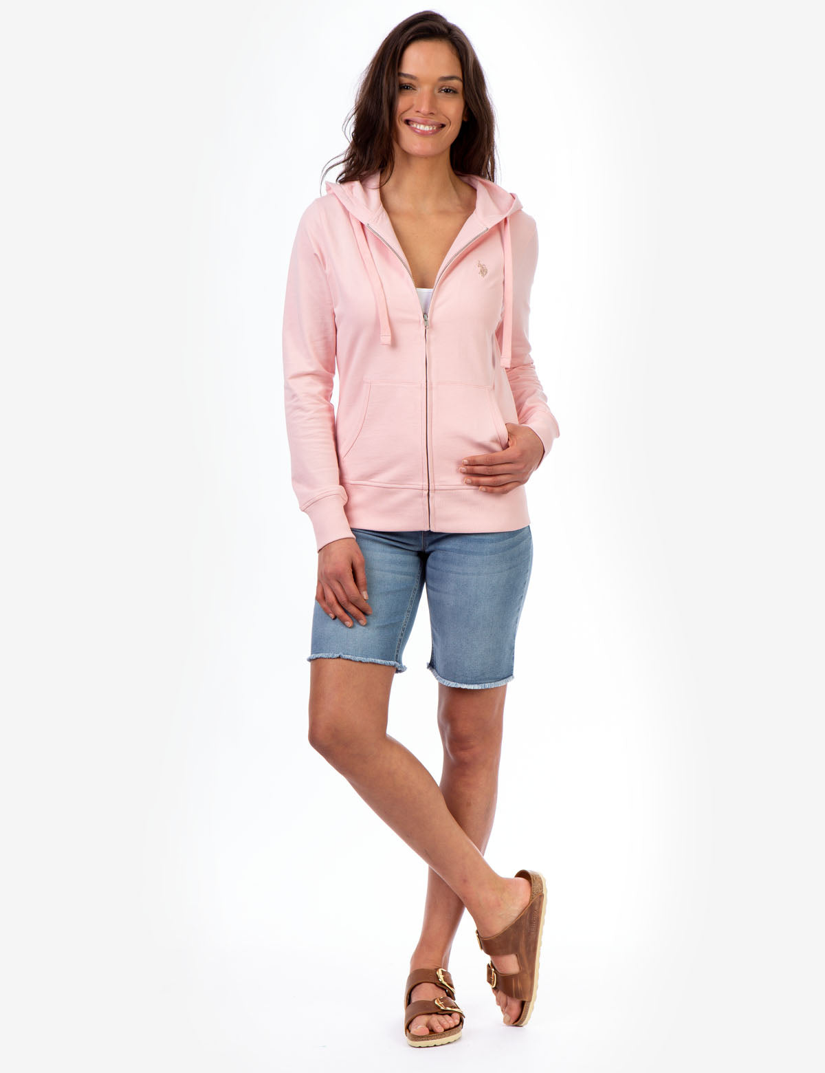 Zip-Up Hoodie with Front Pockets & Adjustable Hood | Casual Wear