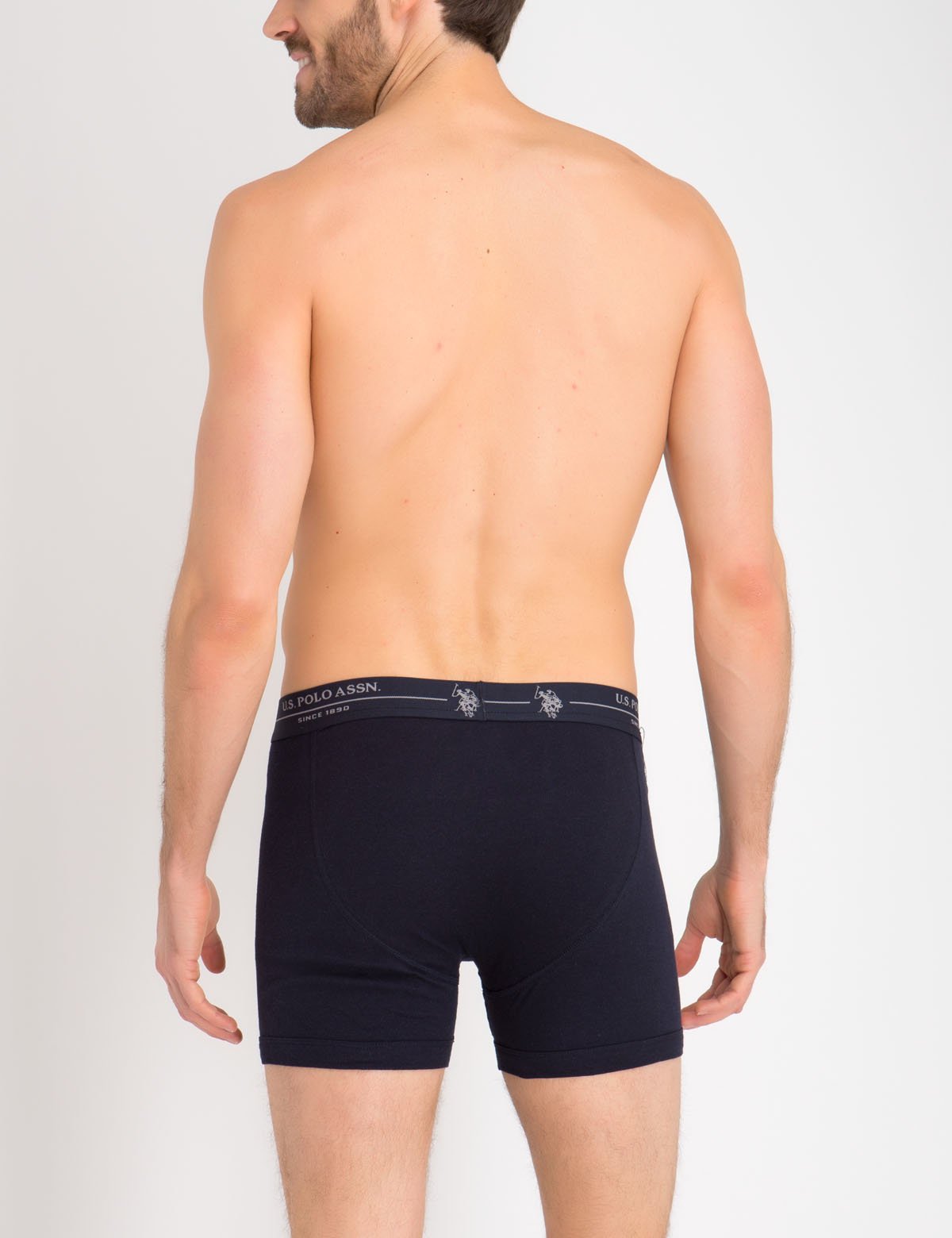 Men's Cotton Boxer Briefs 3-Pack with Buttonless Fly | Full Coverage