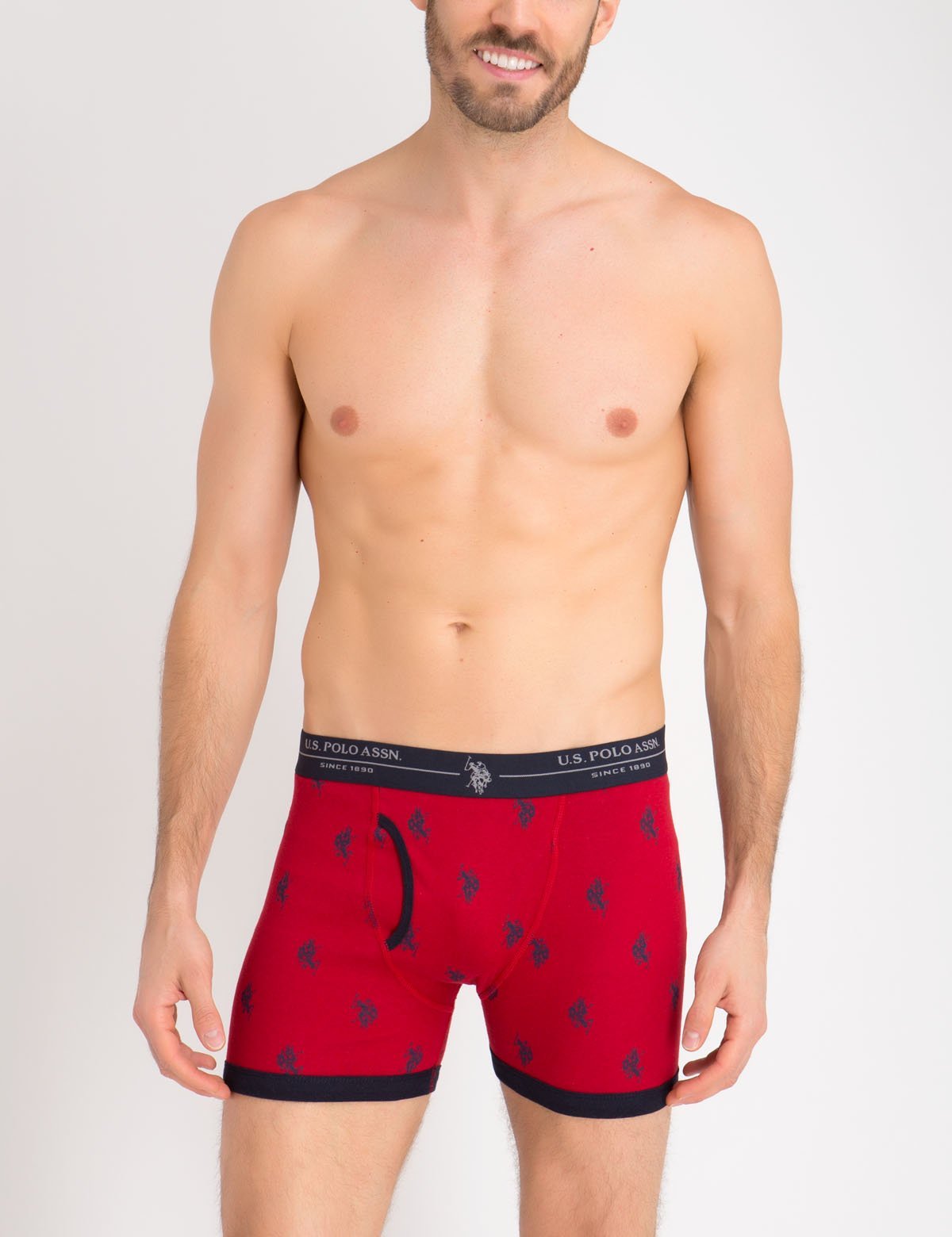 Men's Cotton Boxer Briefs 3-Pack with Buttonless Fly | Full Coverage