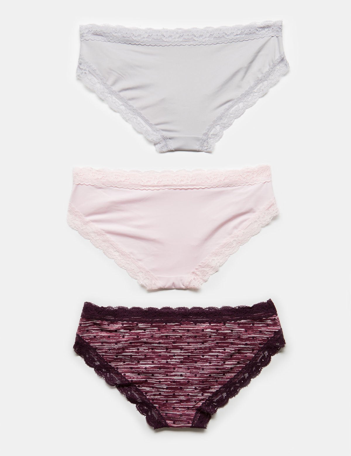 Micro Lace Hipster Underwear 3 Pack | USPA Logo & Comfort Fit