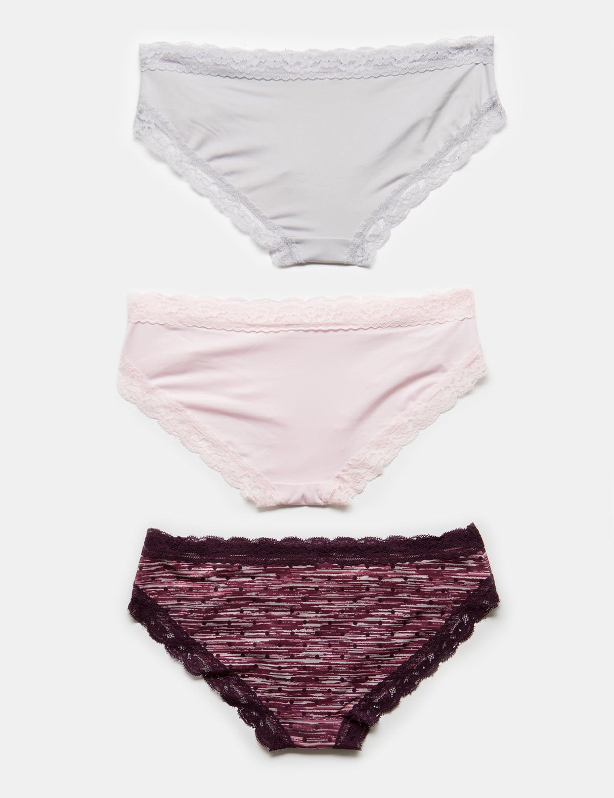 Micro Lace Hipster Underwear 3 Pack | USPA Logo & Comfort Fit