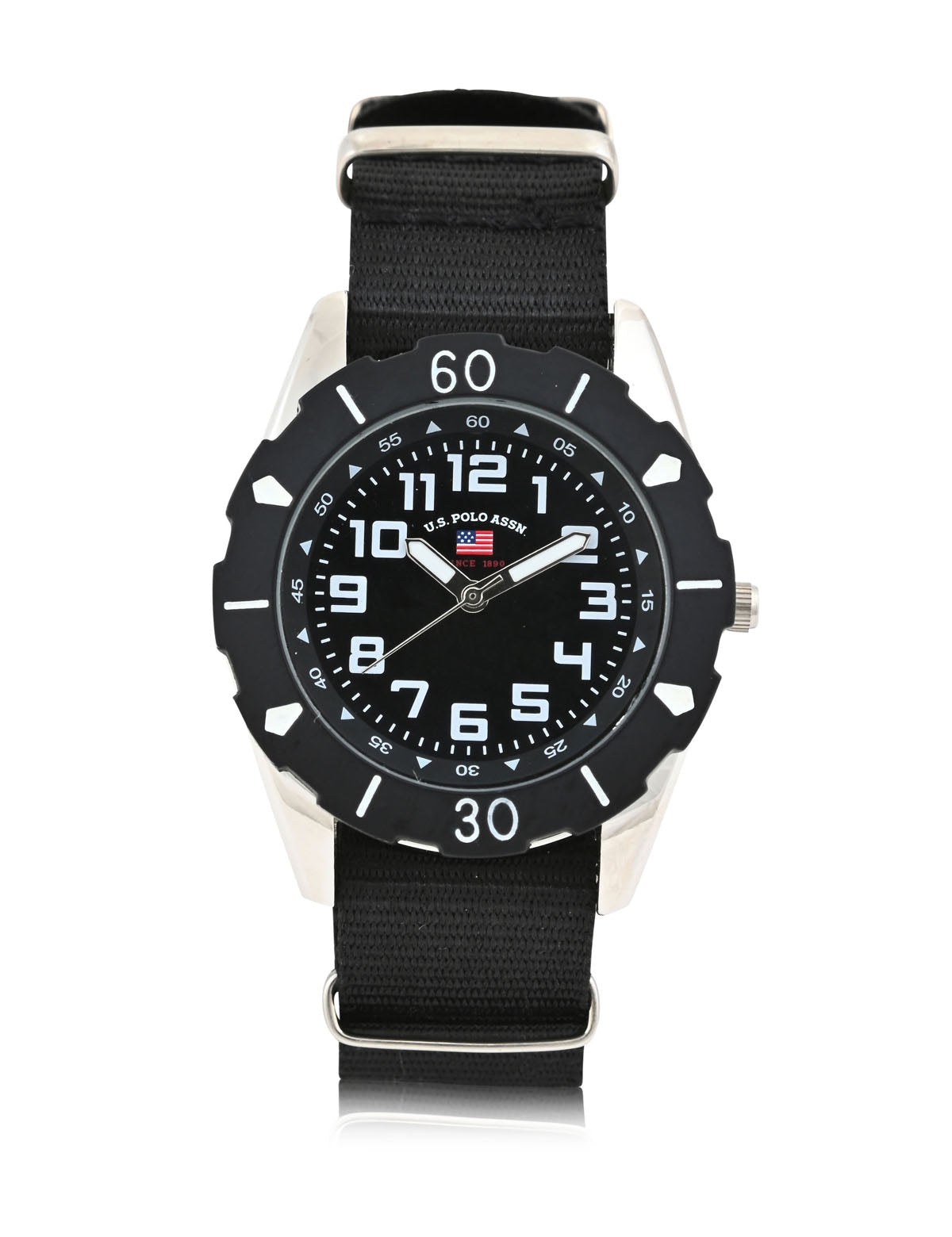 Black Nylon Strap Watch for Kids | USPA Junior