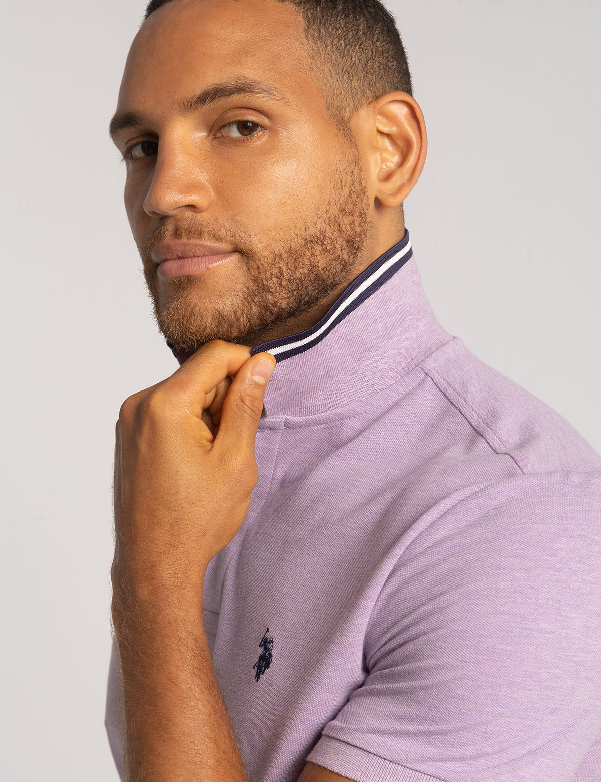 Slim Fit Stretch Pique Polo Shirt for Men | Comfort & Style