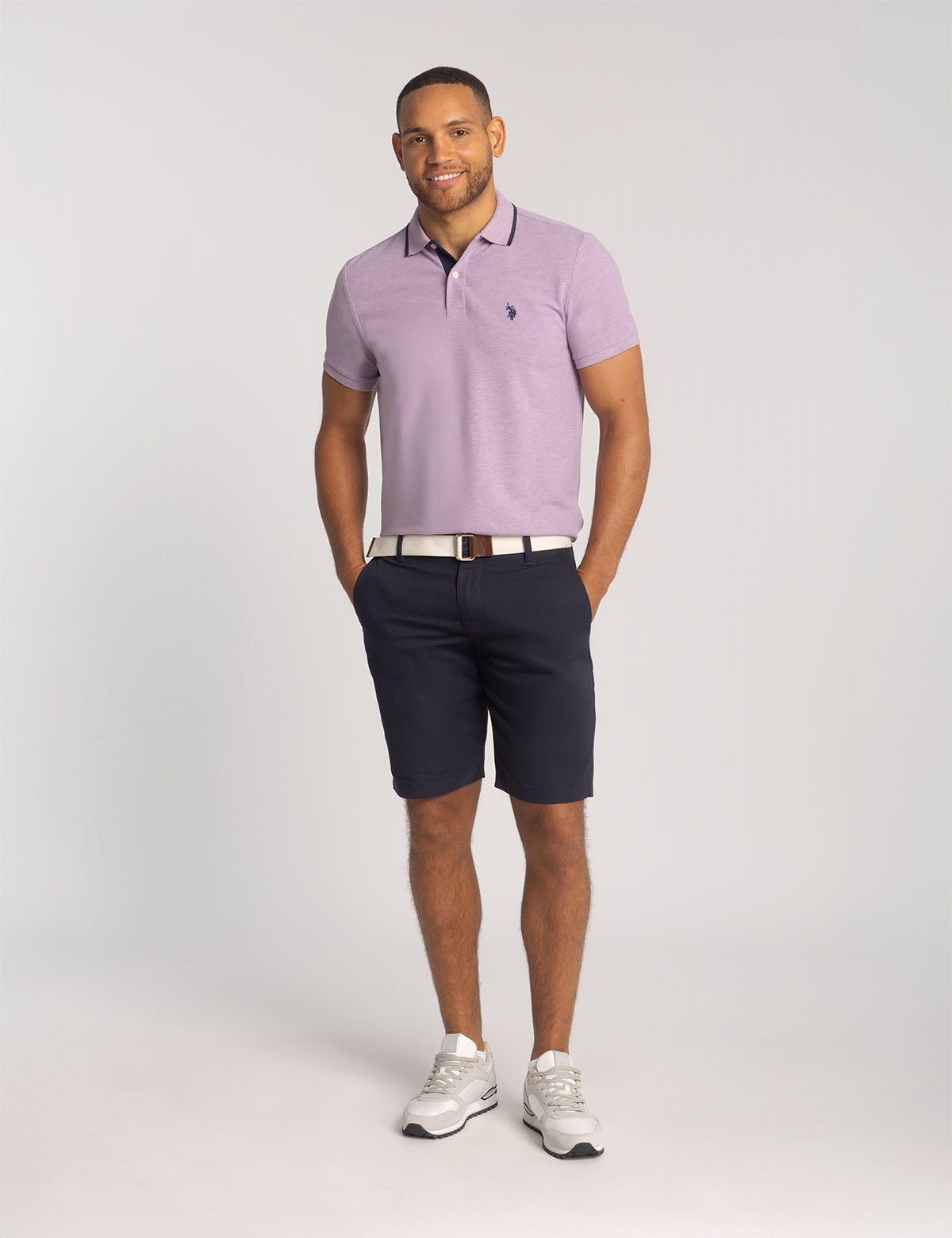 Slim Fit Stretch Pique Polo Shirt for Men | Comfort & Style