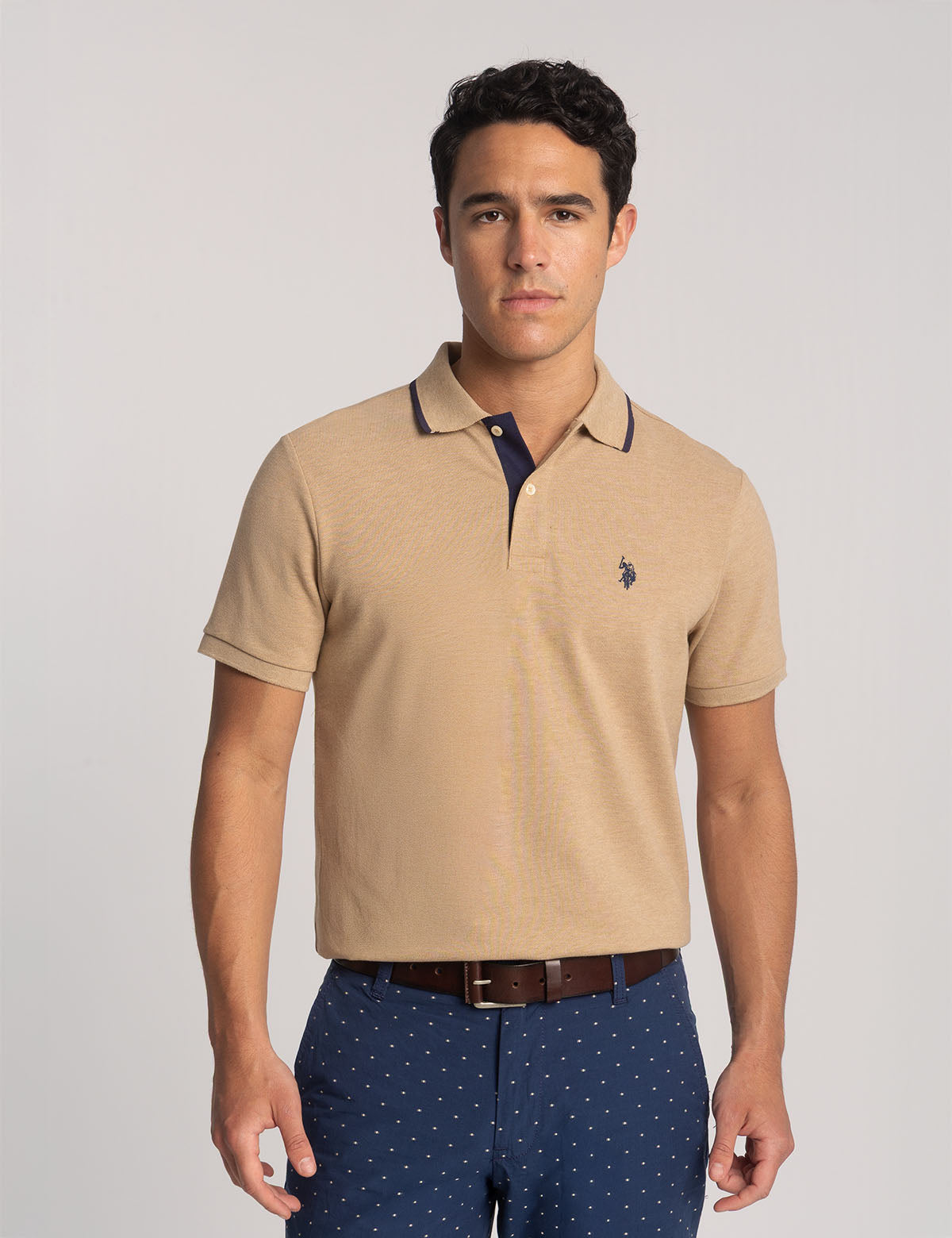 Slim Fit Stretch Pique Polo Shirt for Men | Comfort & Style