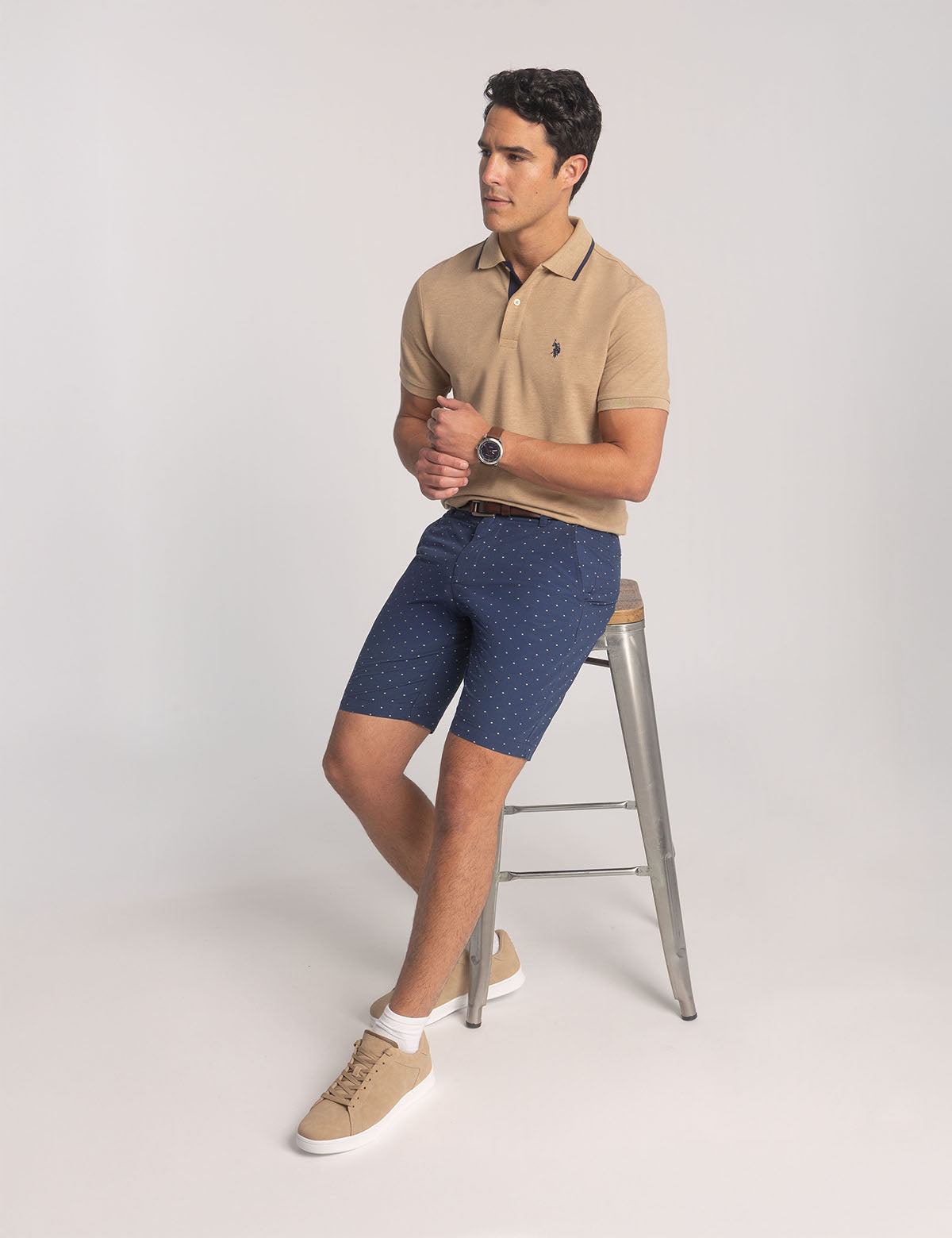 Slim Fit Stretch Pique Polo Shirt for Men | Comfort & Style