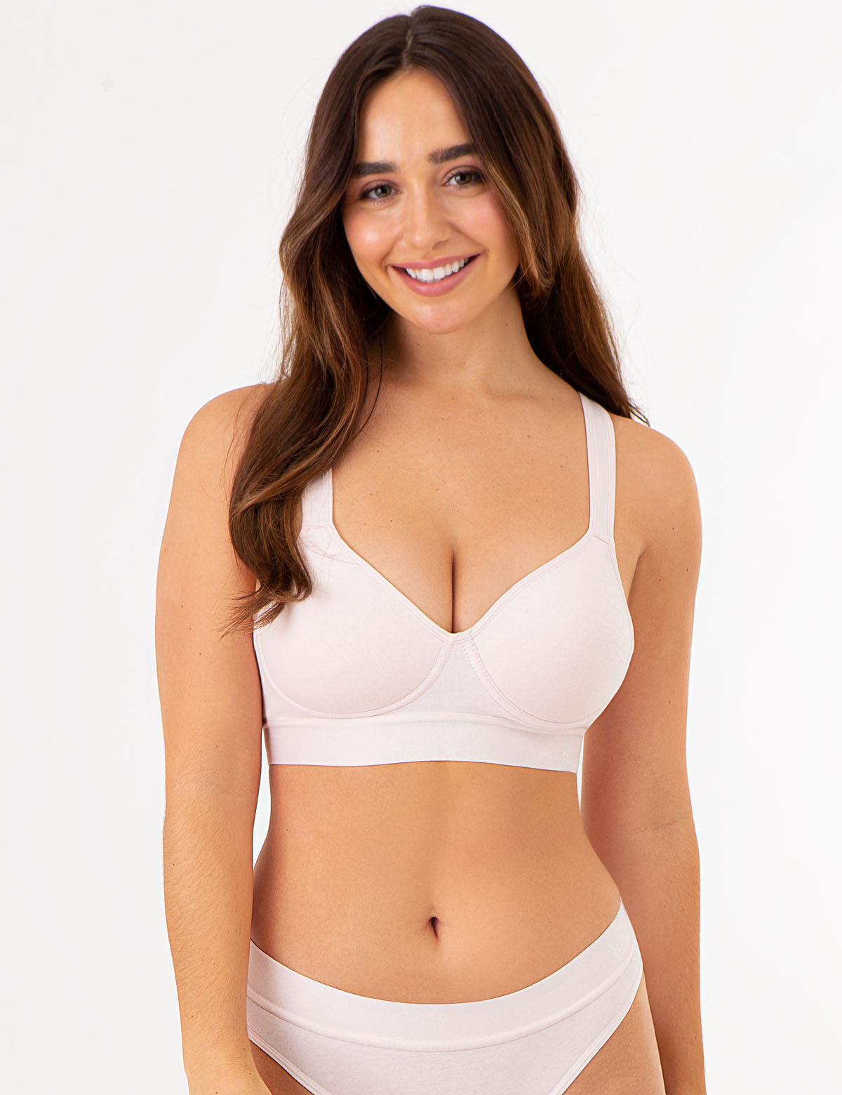 Wire-Free Racerback Bras 3-Pack with Adjustable Straps | Cotton/Spandex