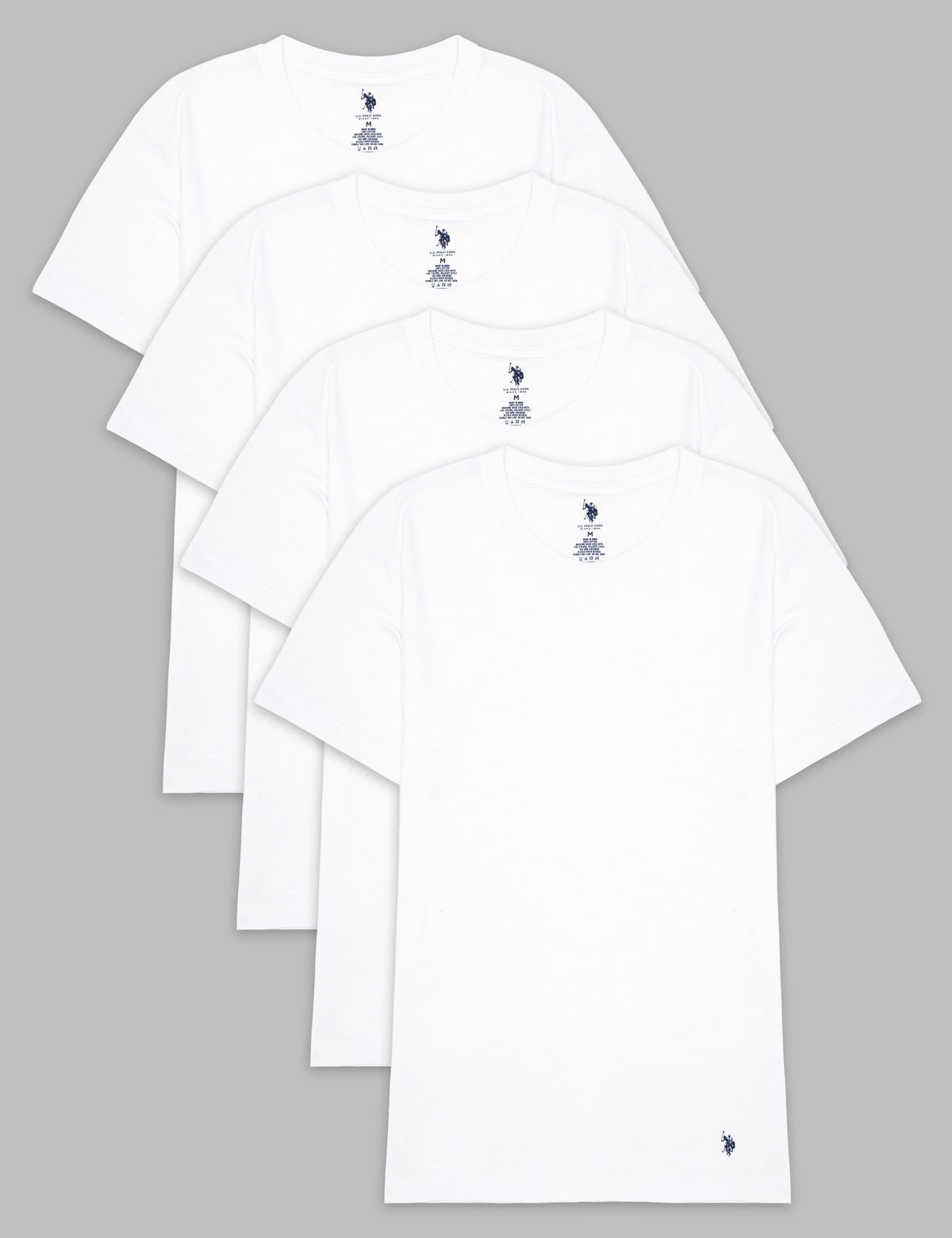 Soft Cotton Jersey Crew Neck T-Shirts 4-Pack | Comfort Fit Basics