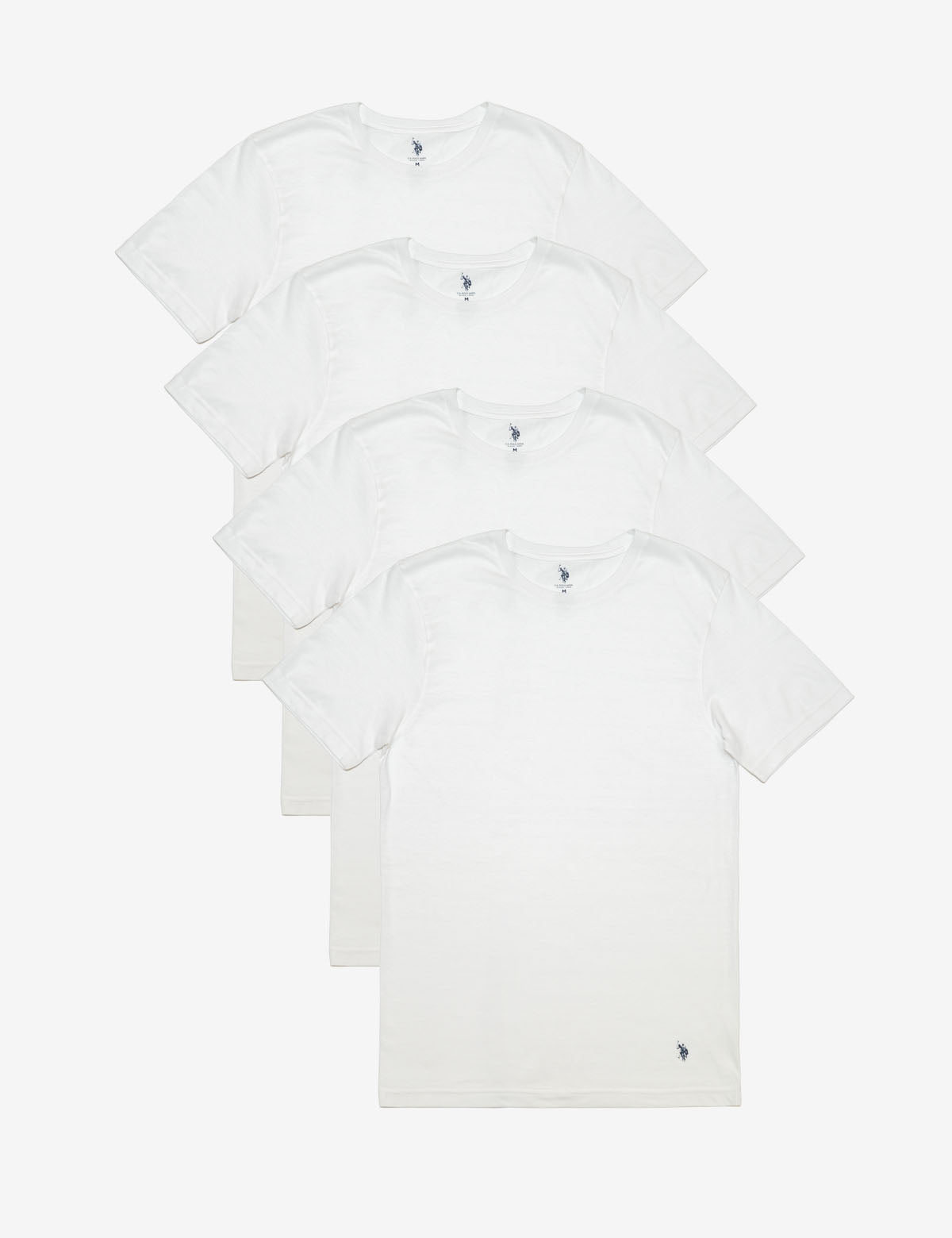 4 Pack Crew Neck T-Shirts for Men | Soft Cotton Essentials