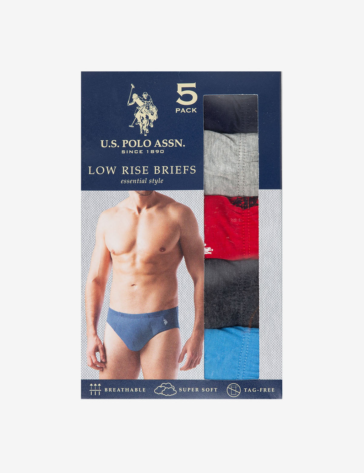 Low-Rise Briefs 5-Pack - Breathable & Tag-Free Underwear