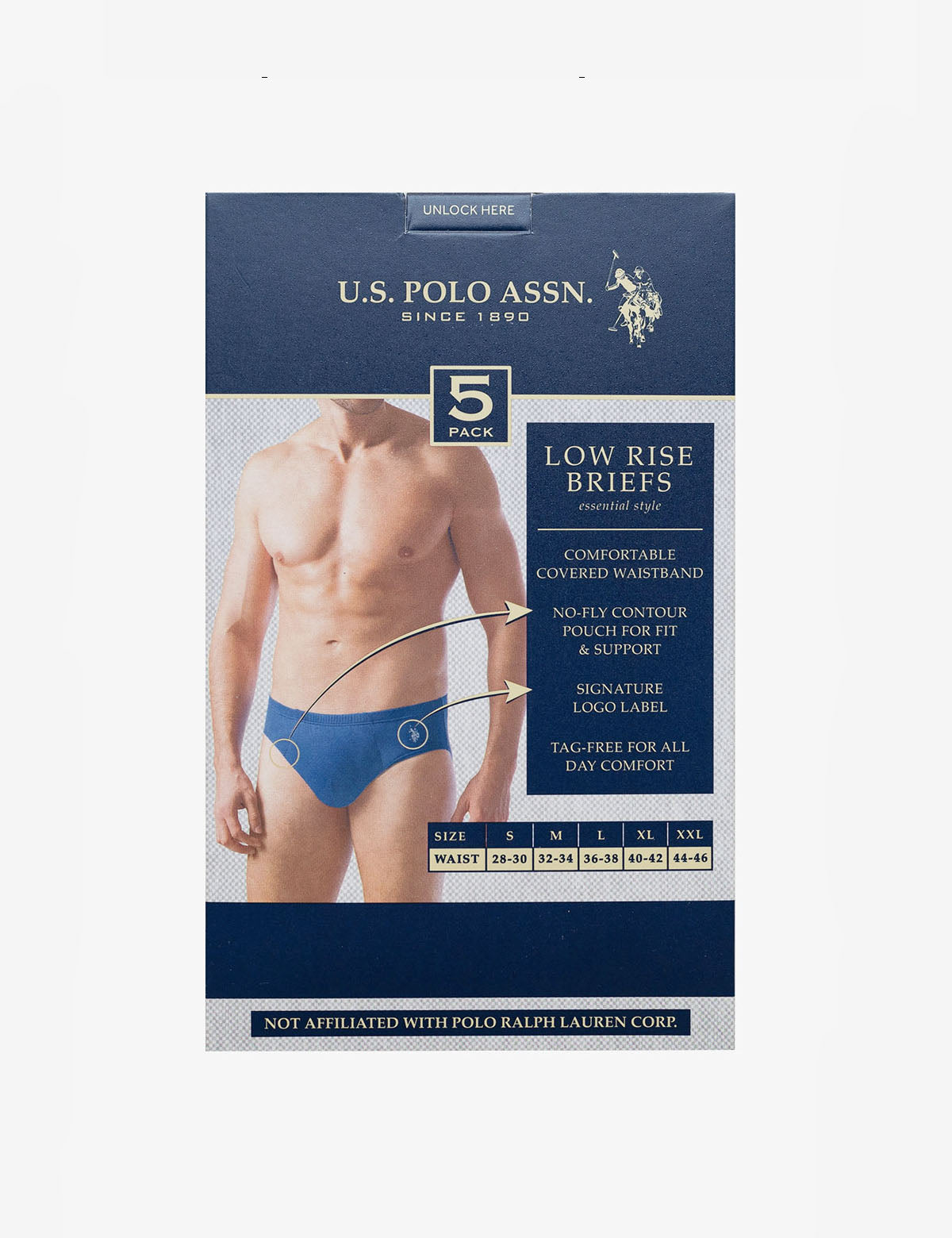 Low-Rise Briefs 5-Pack - Breathable & Tag-Free Underwear