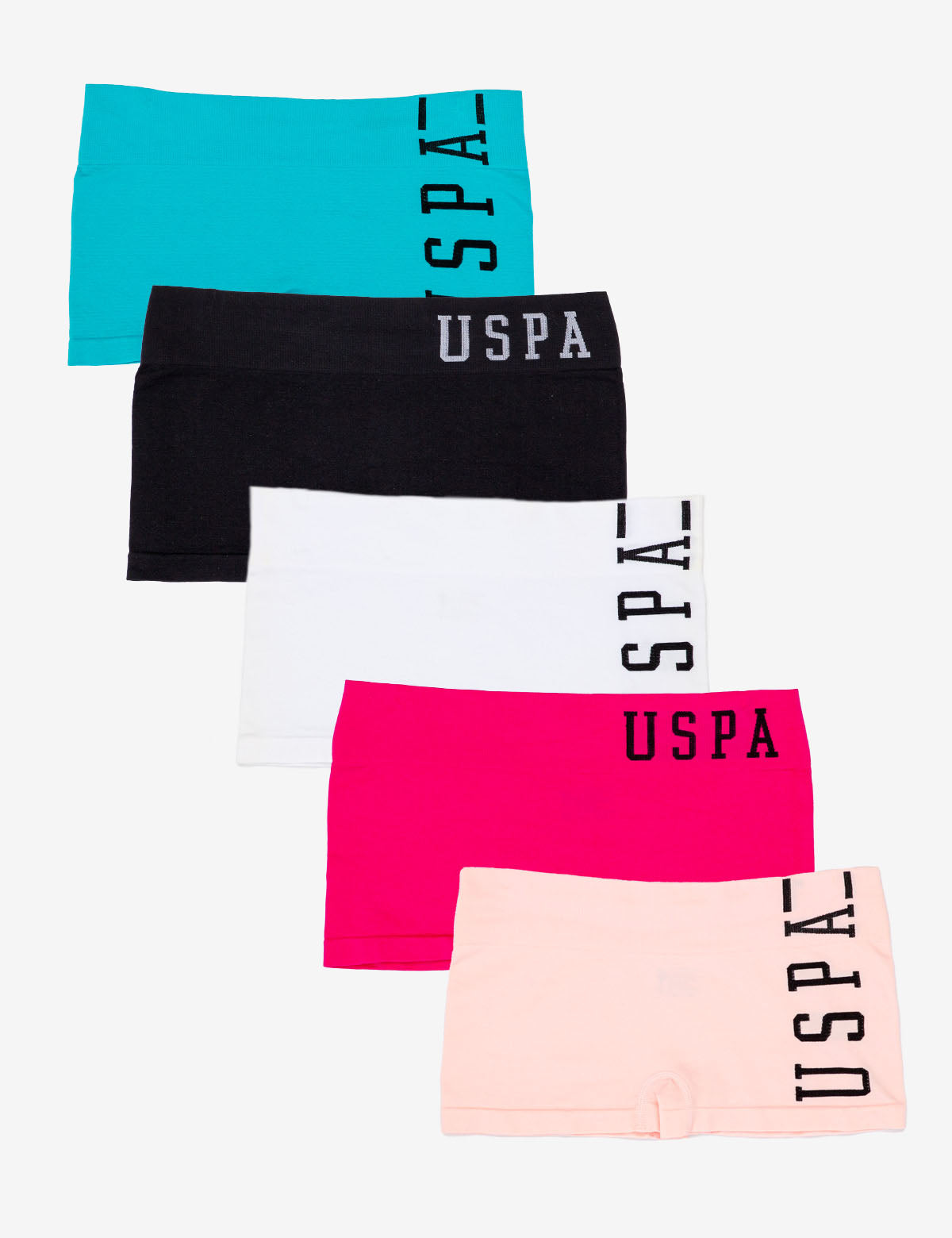 Seamless Boyshorts Panties 5-Pack | Tag-Free & Printed Waistband
