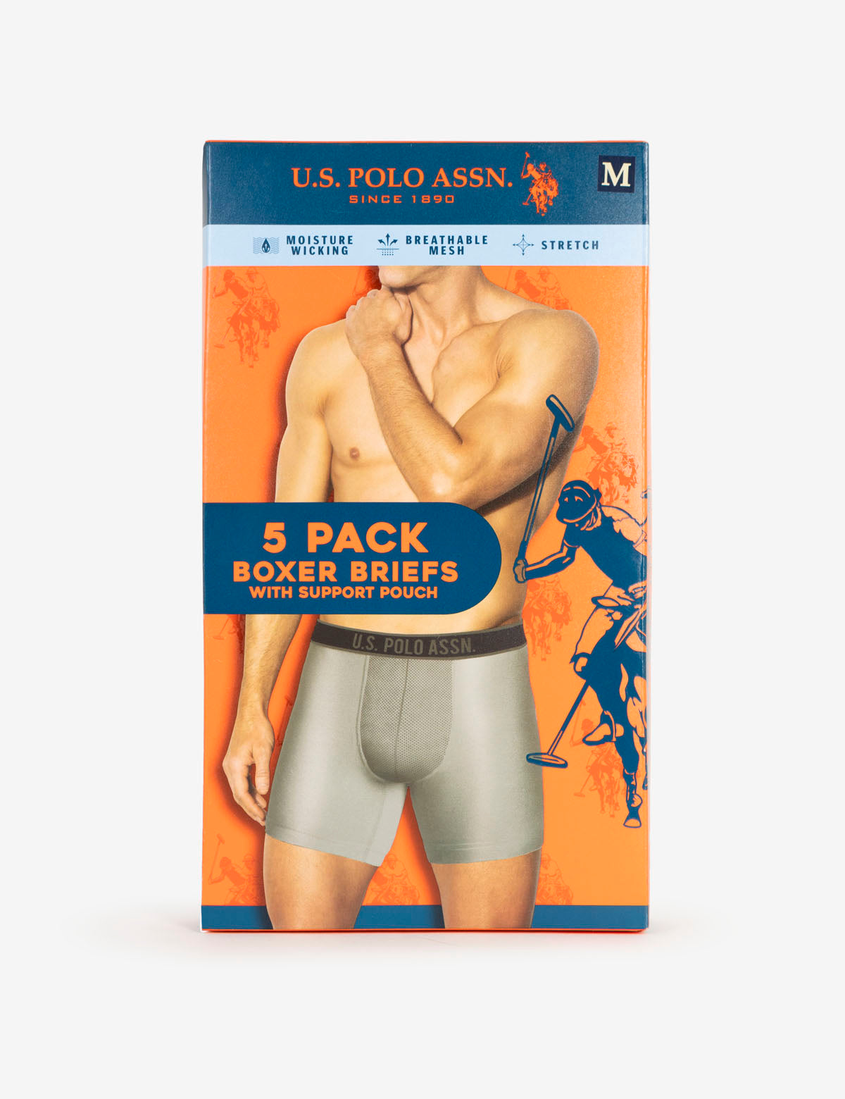 Stretch Boxer Briefs 5-Pack for Men | Comfort Fit Underwear