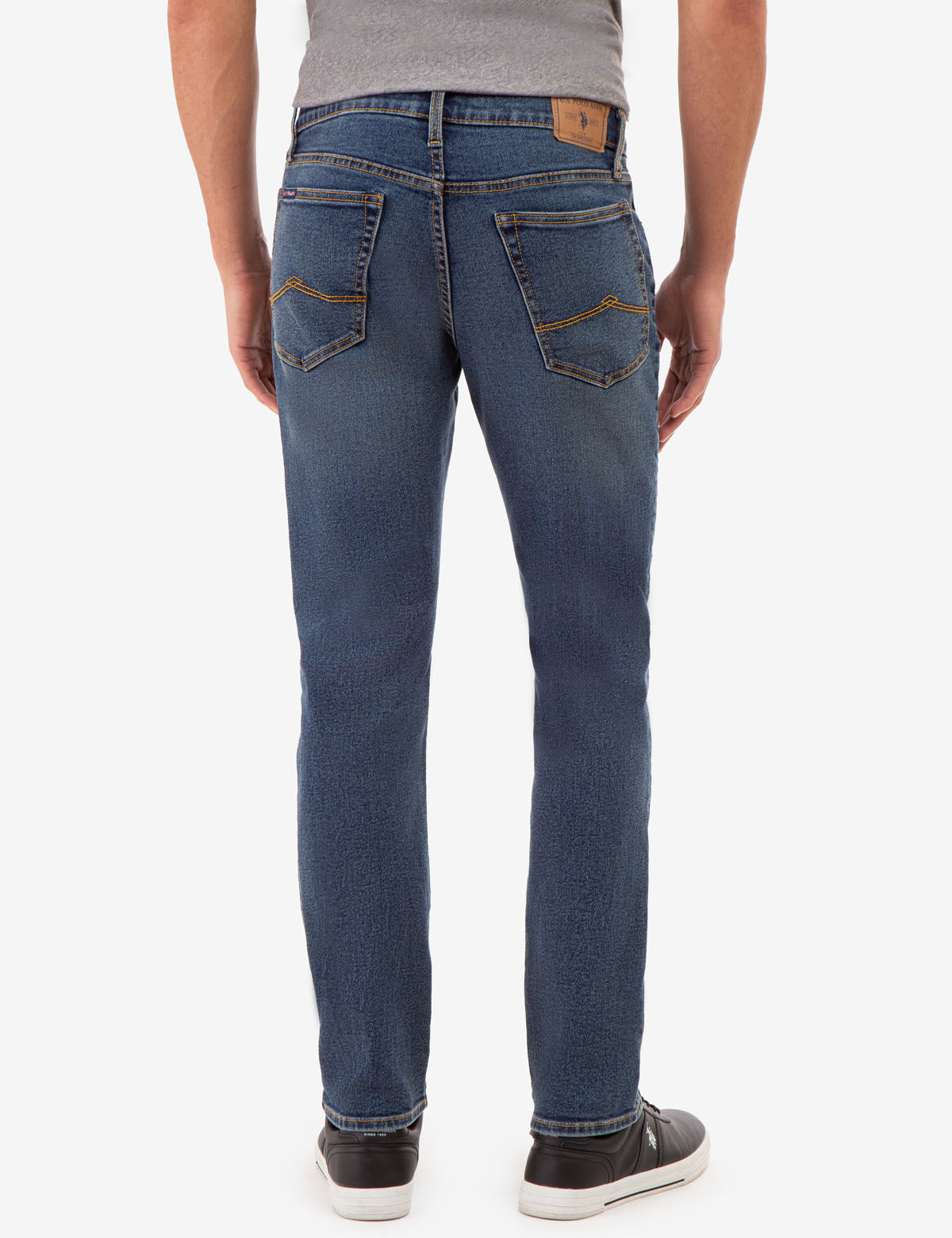 Slim Straight Fit Jeans for Men with 5 Pockets | DenimCraft
